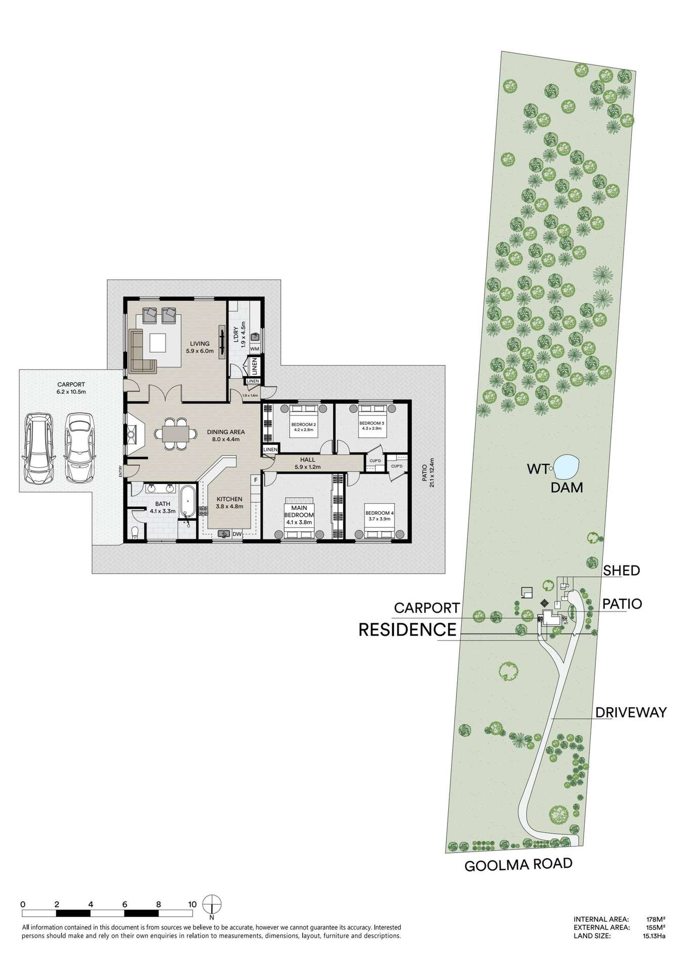 1127 Goolma Road, Gulgong For Sale by Farmbuy.com - floorplan 1