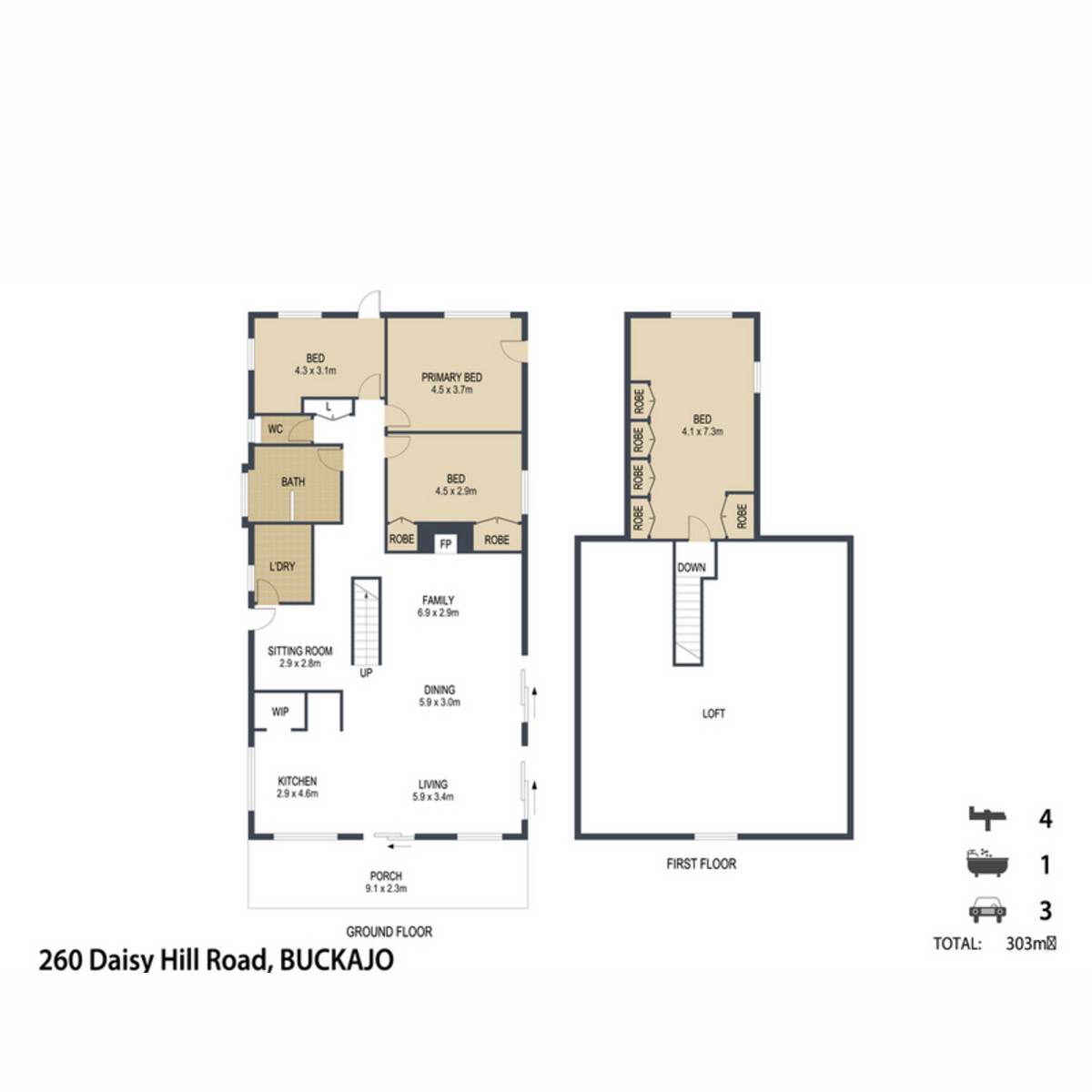 260 Daisy Hill Road, Bega For Sale by Farmbuy.com - floorplan 1
