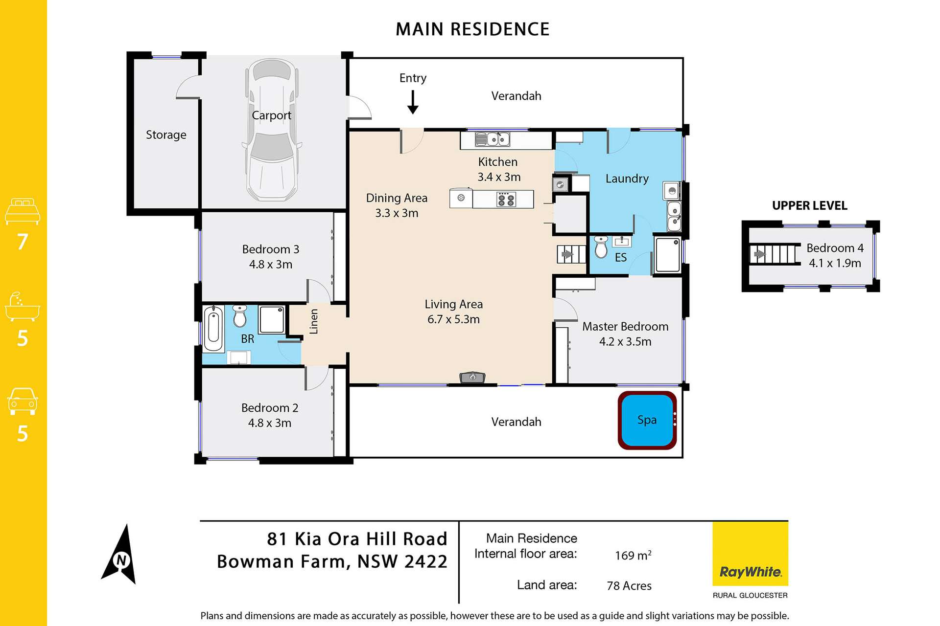 81 Kia Ora Hill Road, Bowman Farm VIA, Gloucester For Sale by Farmbuy.com - floorplan 1