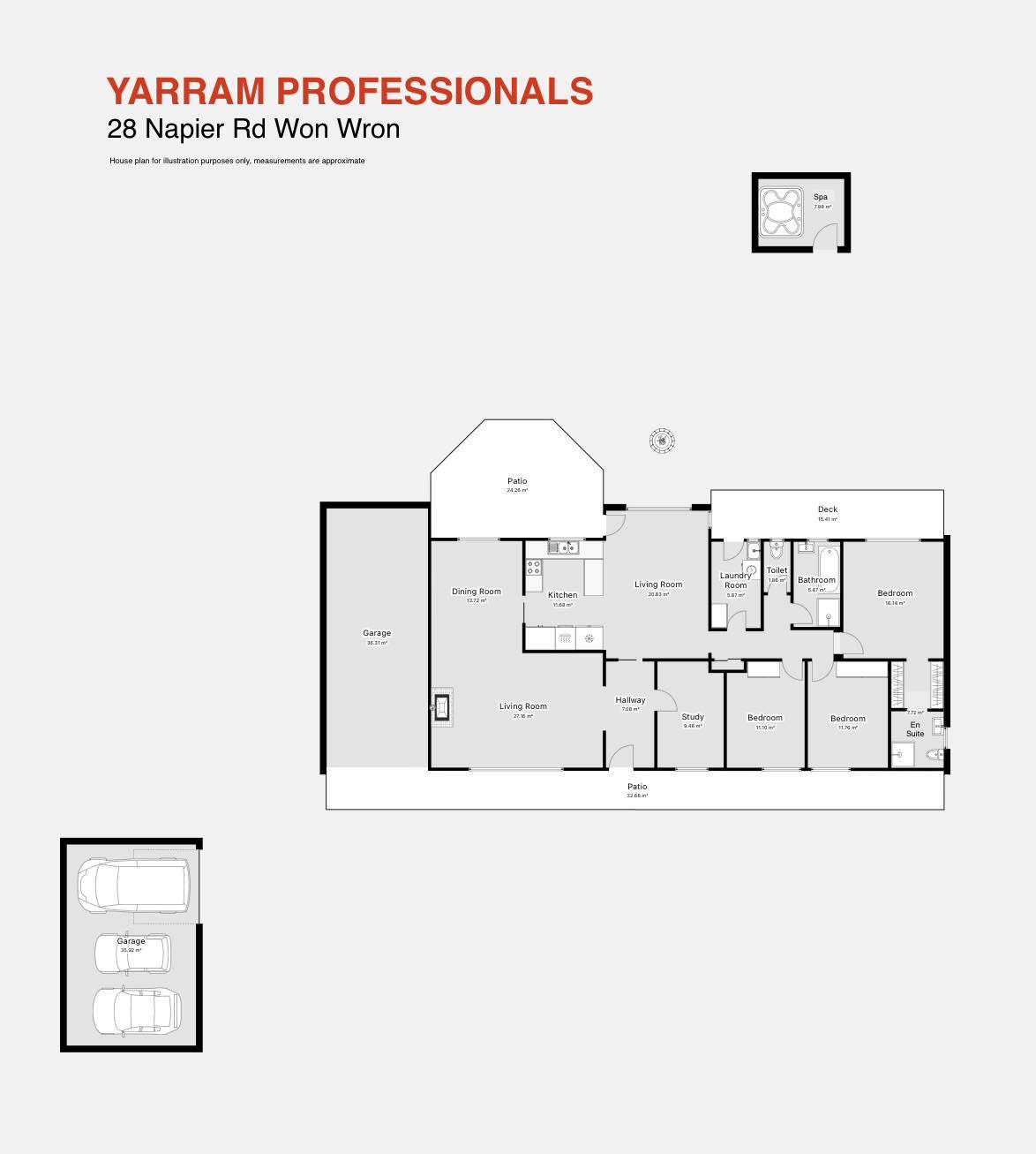28 Napier Road, Won Wron For Sale by Farmbuy.com - floorplan 1