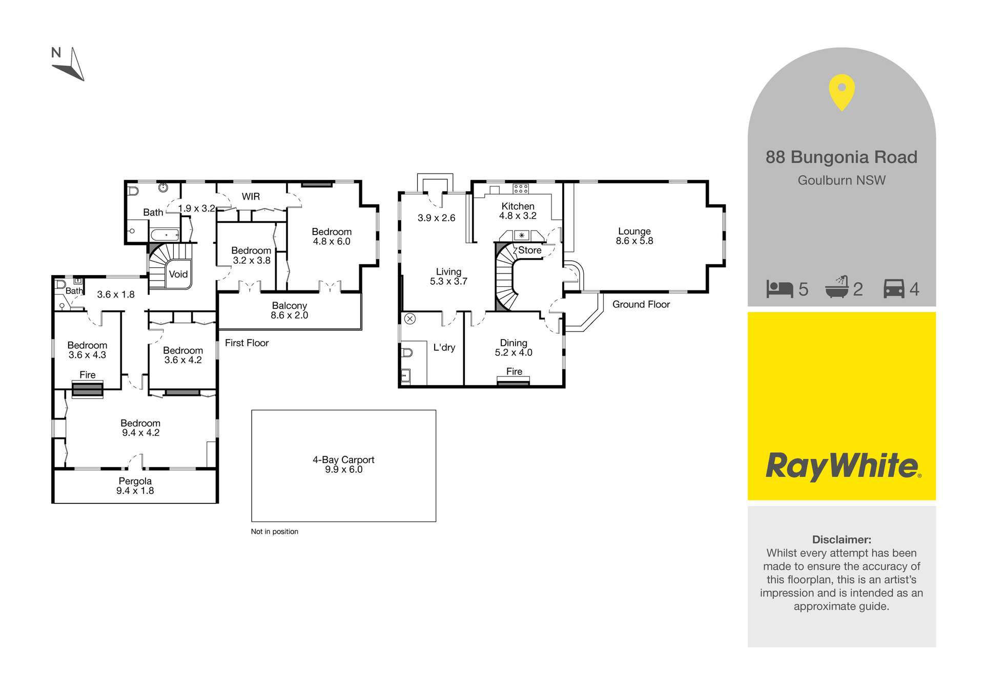 88 Bungonia Road, Goulburn Auction by Farmbuy.com - floorplan 1