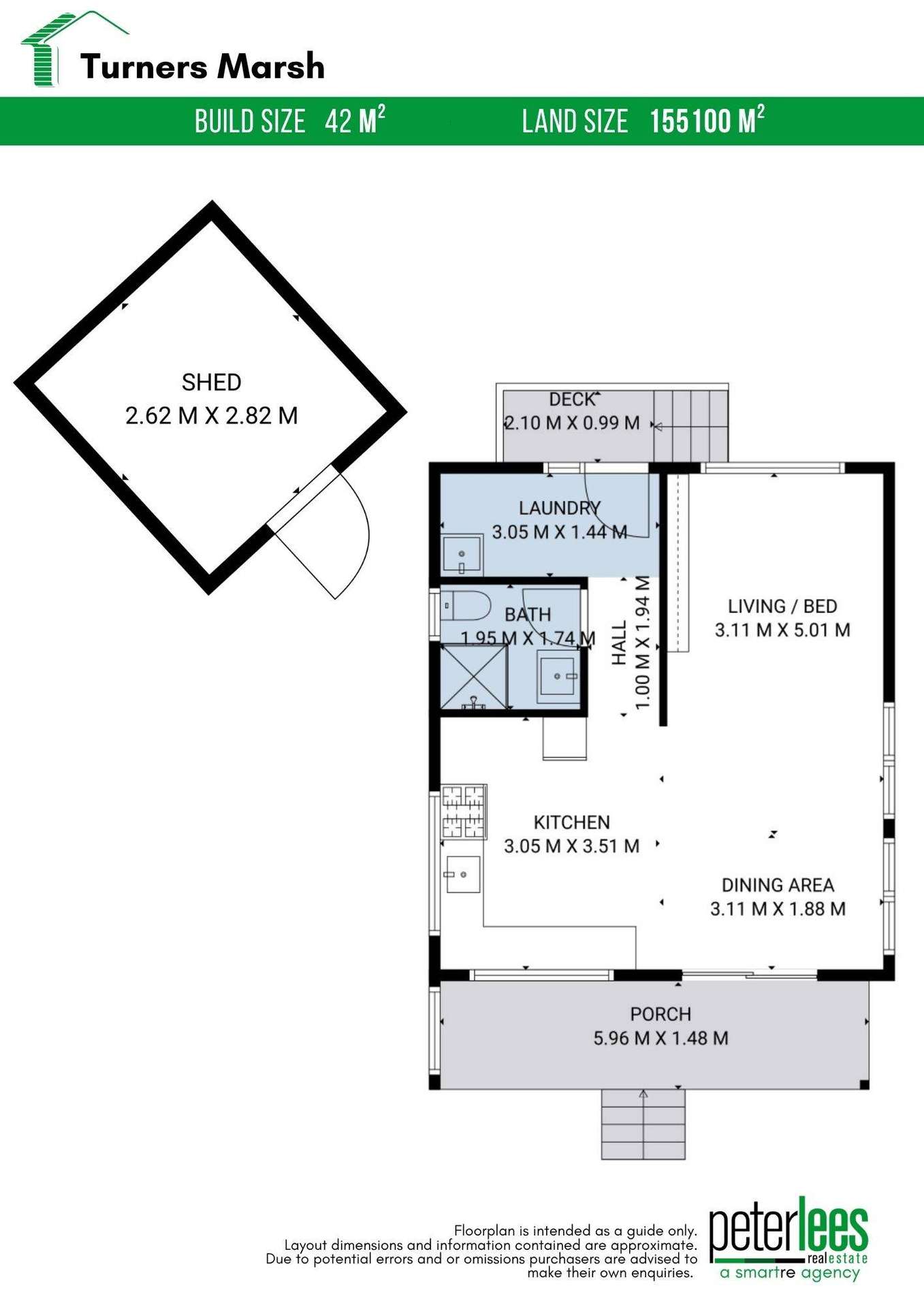Turners Marsh Sold by Farmbuy.com - floorplan 1