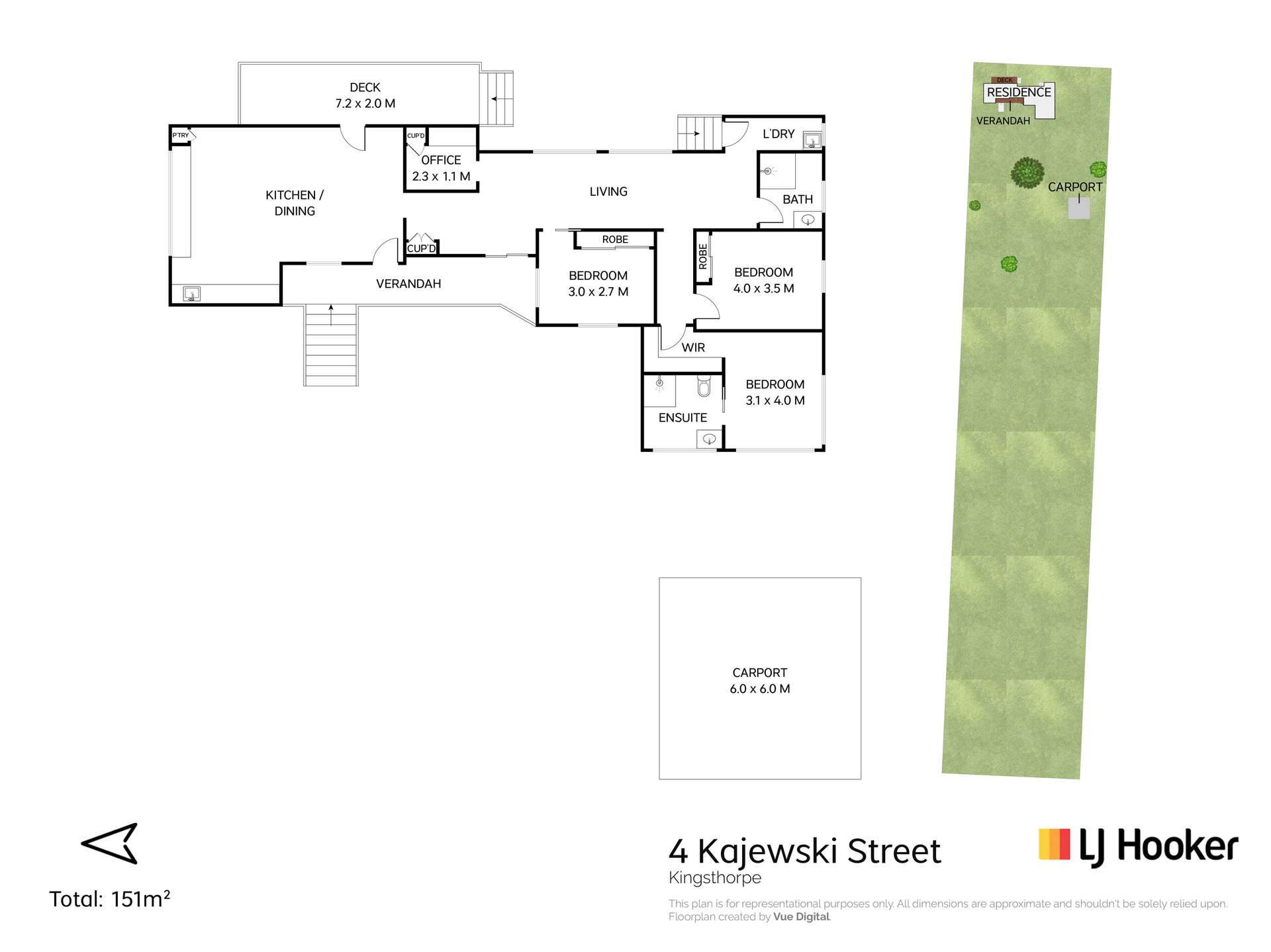 4 Kajewski Street, Kingsthorpe For Sale by Farmbuy.com - floorplan 1