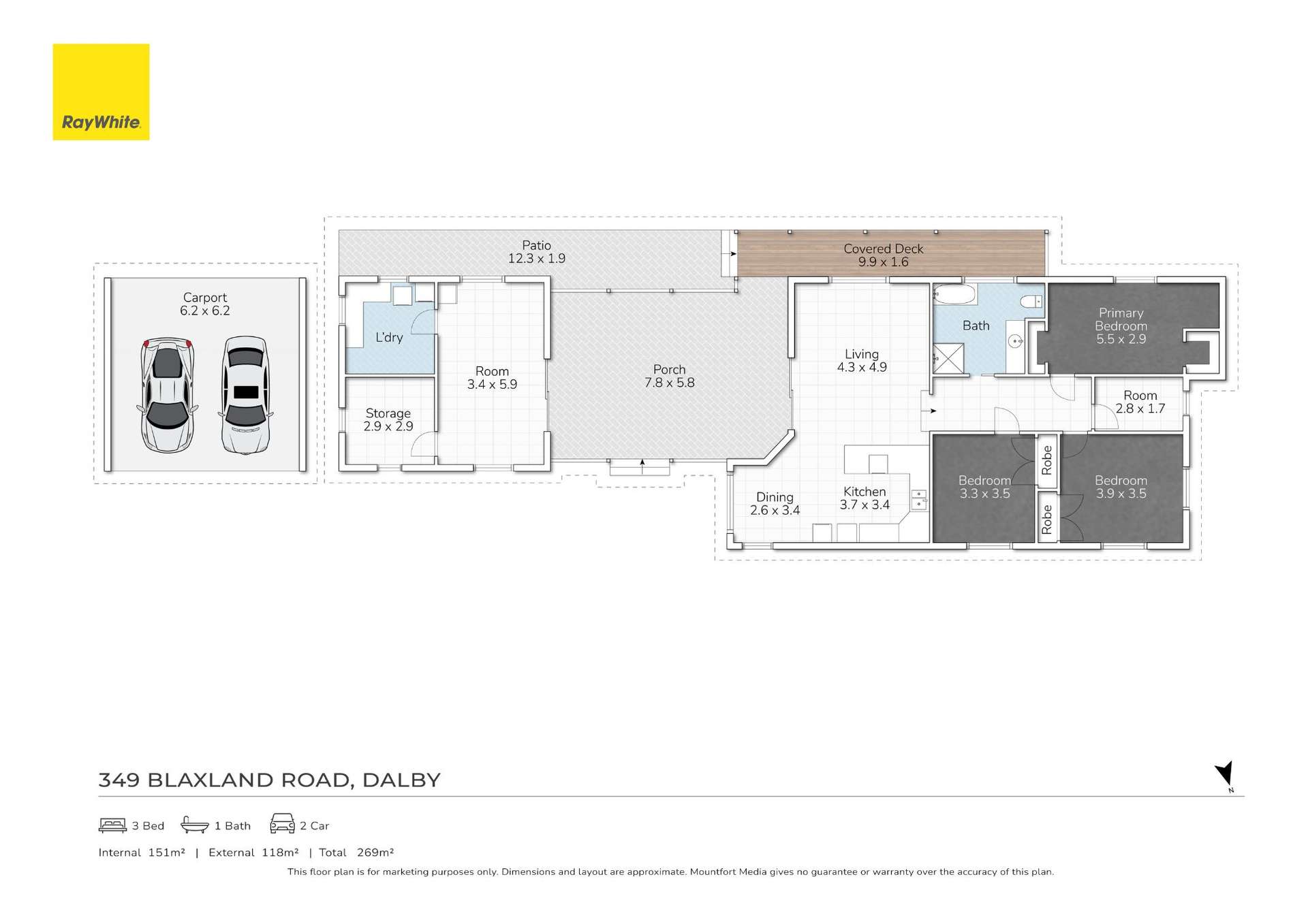 349 Blaxland Road, Dalby For Sale by Farmbuy.com - floorplan 1