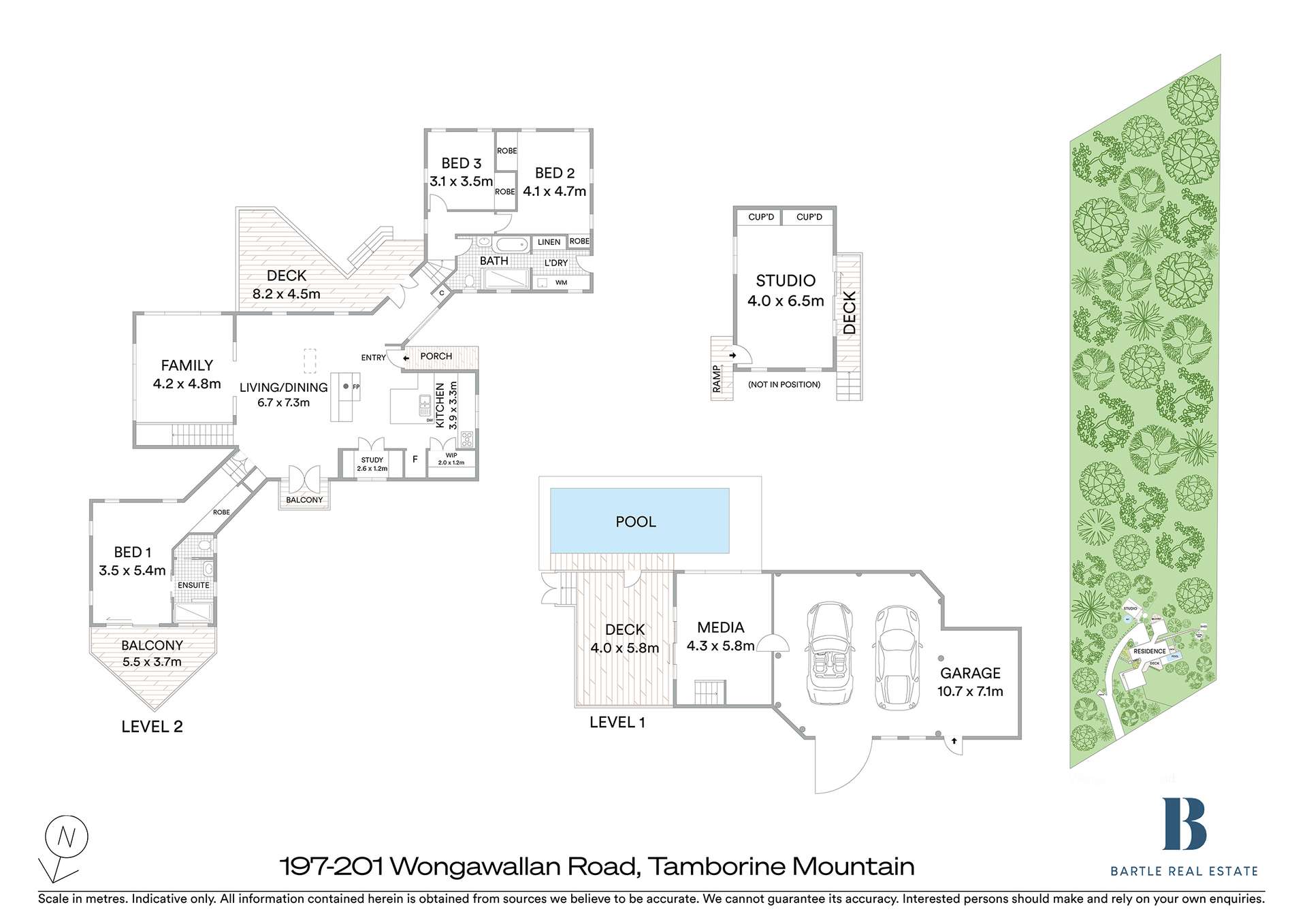 197-201 Wongawallan Road, Tamborine Mountain For Sale by Farmbuy.com - floorplan 1