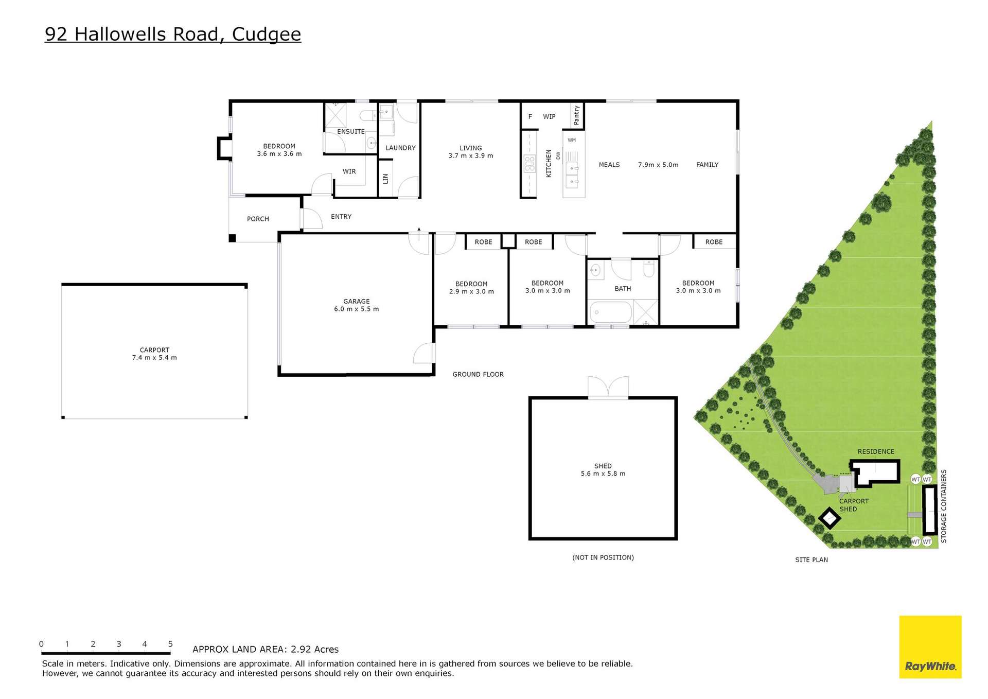 92 Hallowells Road, Cudgee Tender by Farmbuy.com - floorplan 1