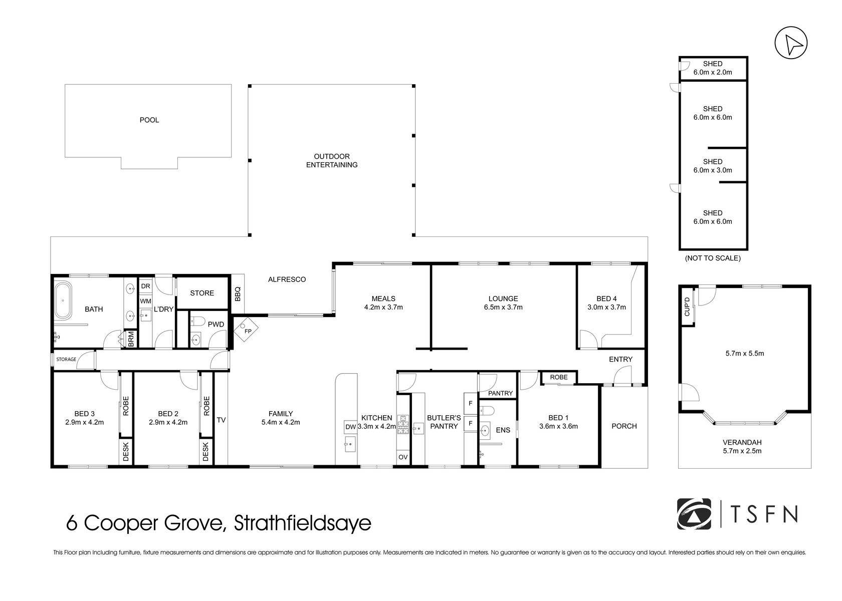 6 Cooper Grove, Strathfieldsaye Sold by Farmbuy.com - floorplan 1