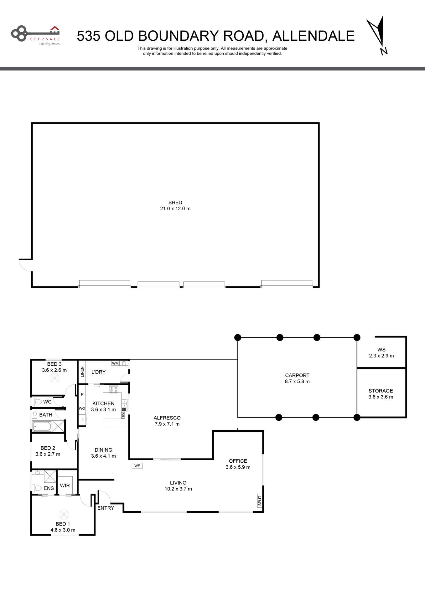 535 Old Boundary Road, Allendale East For Sale by Farmbuy.com - floorplan 1