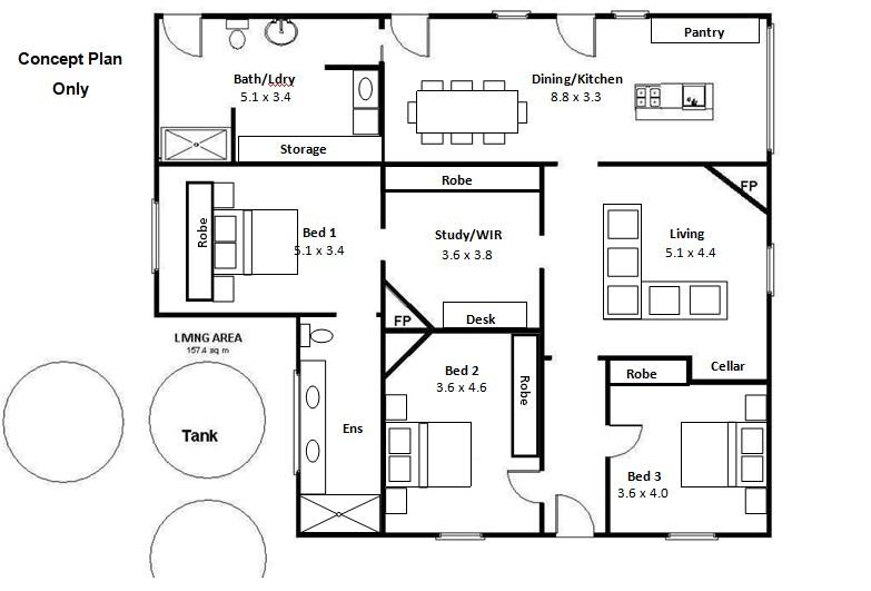 421 Riverview Drive, Berri For Sale by Farmbuy.com - floorplan 2