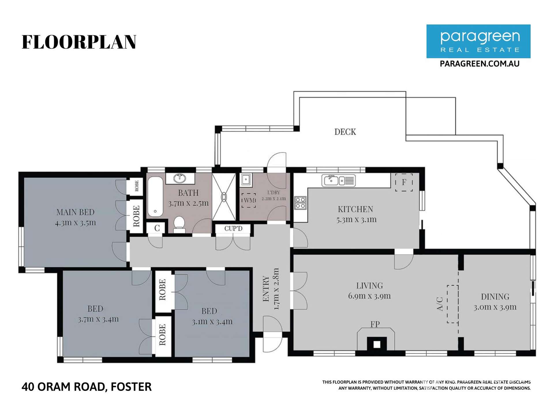 40 Oram Road, Foster For Sale by Farmbuy.com - floorplan 1