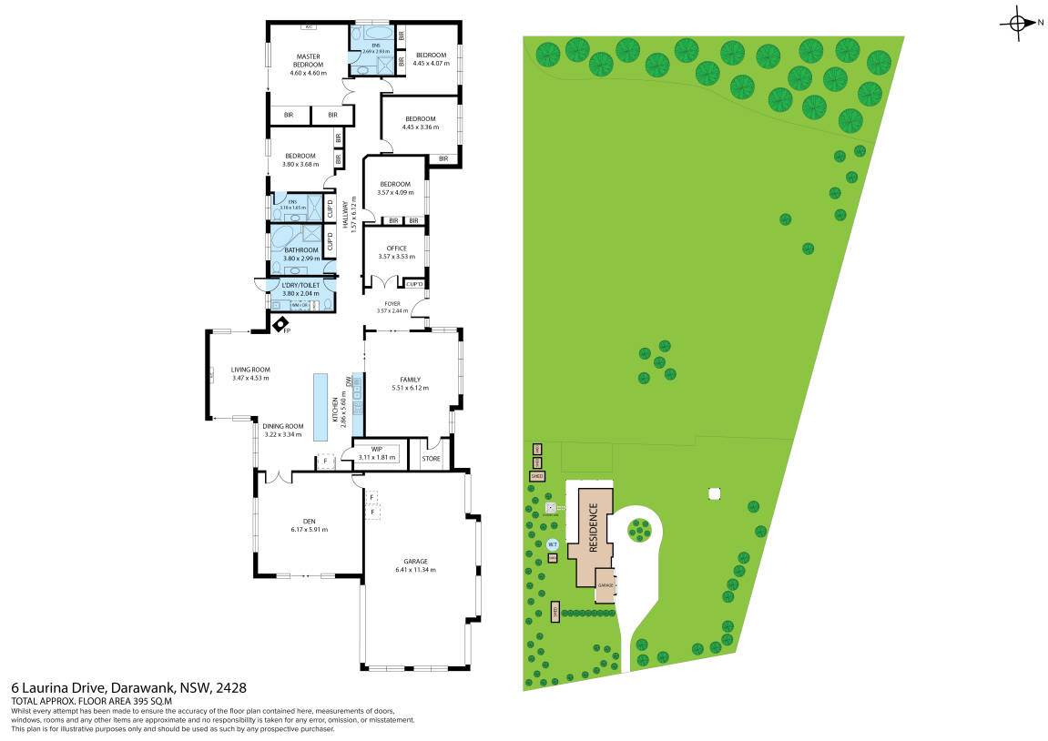 6 Laurina Drive, Darawank For Sale by Farmbuy.com - floorplan 1