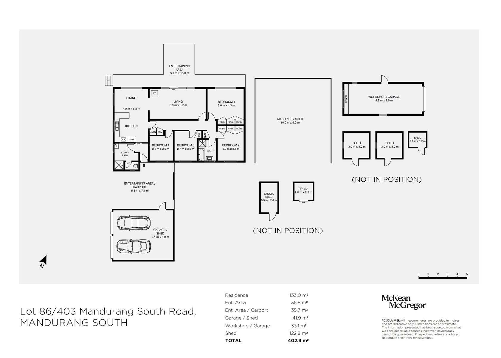 Lot 86/403 Mandurang South Road, Mandurang South For Sale by Farmbuy.com - floorplan 1