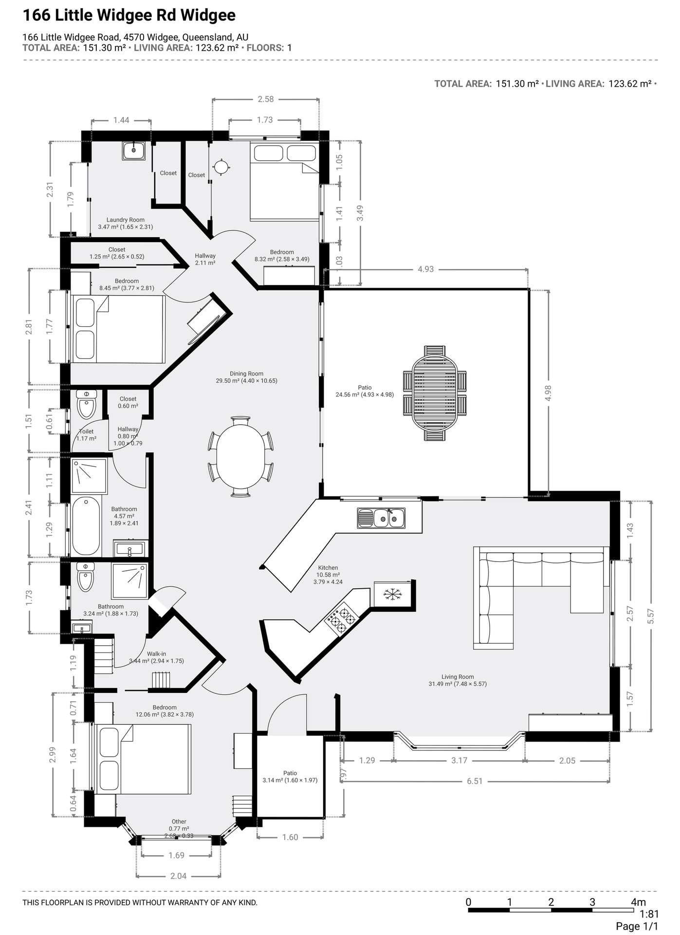 166 Little Widgee Road, Widgee For Sale by Farmbuy.com - floorplan 1