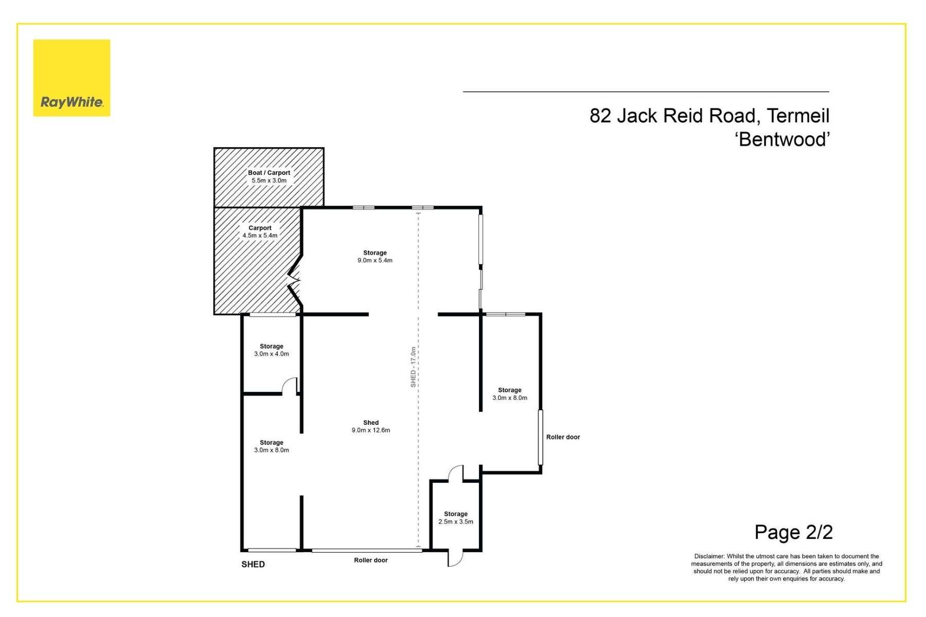 82 Jack Reid Road, Termeil For Sale by Farmbuy.com - floorplan 2