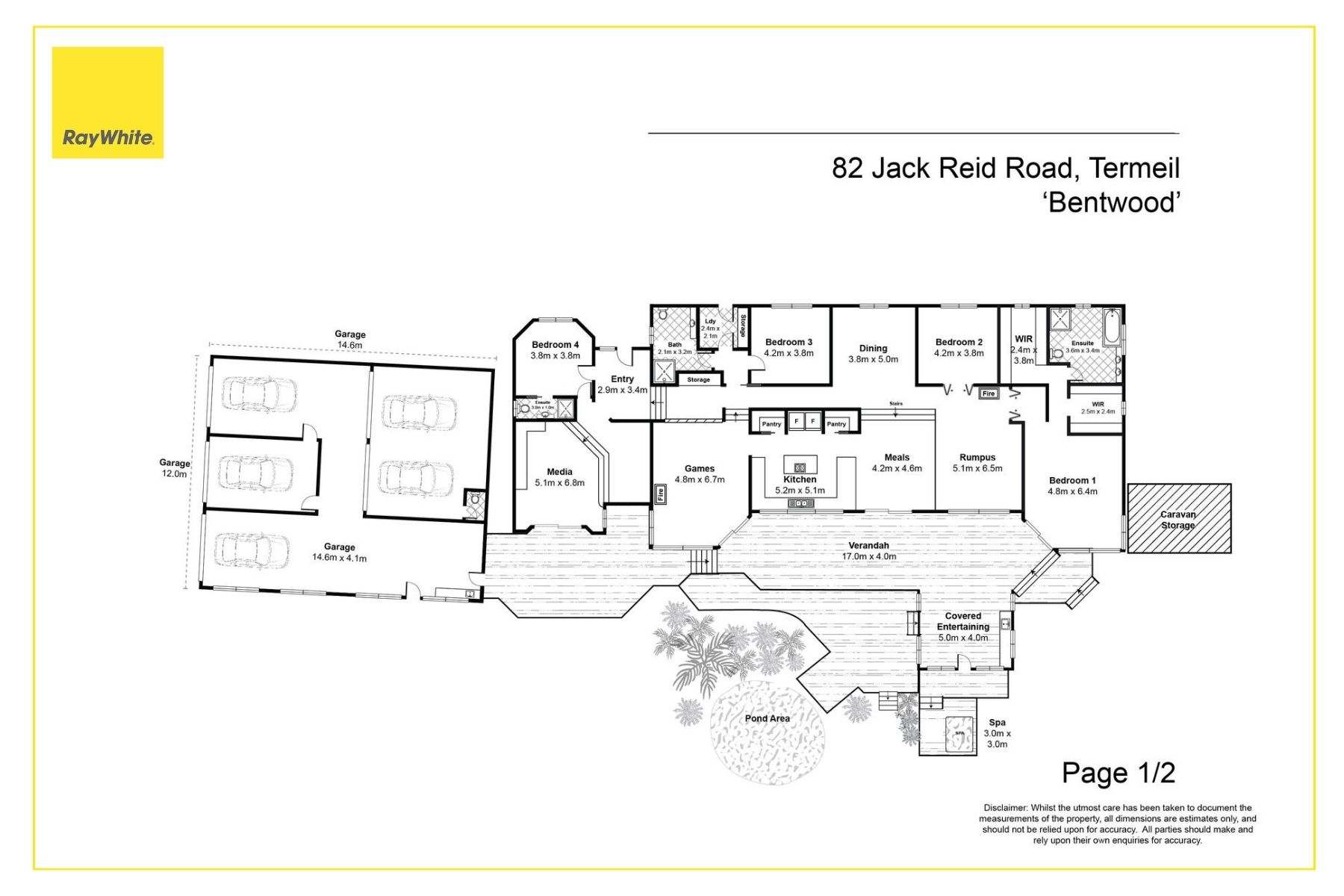 82 Jack Reid Road, Termeil For Sale by Farmbuy.com - floorplan 1