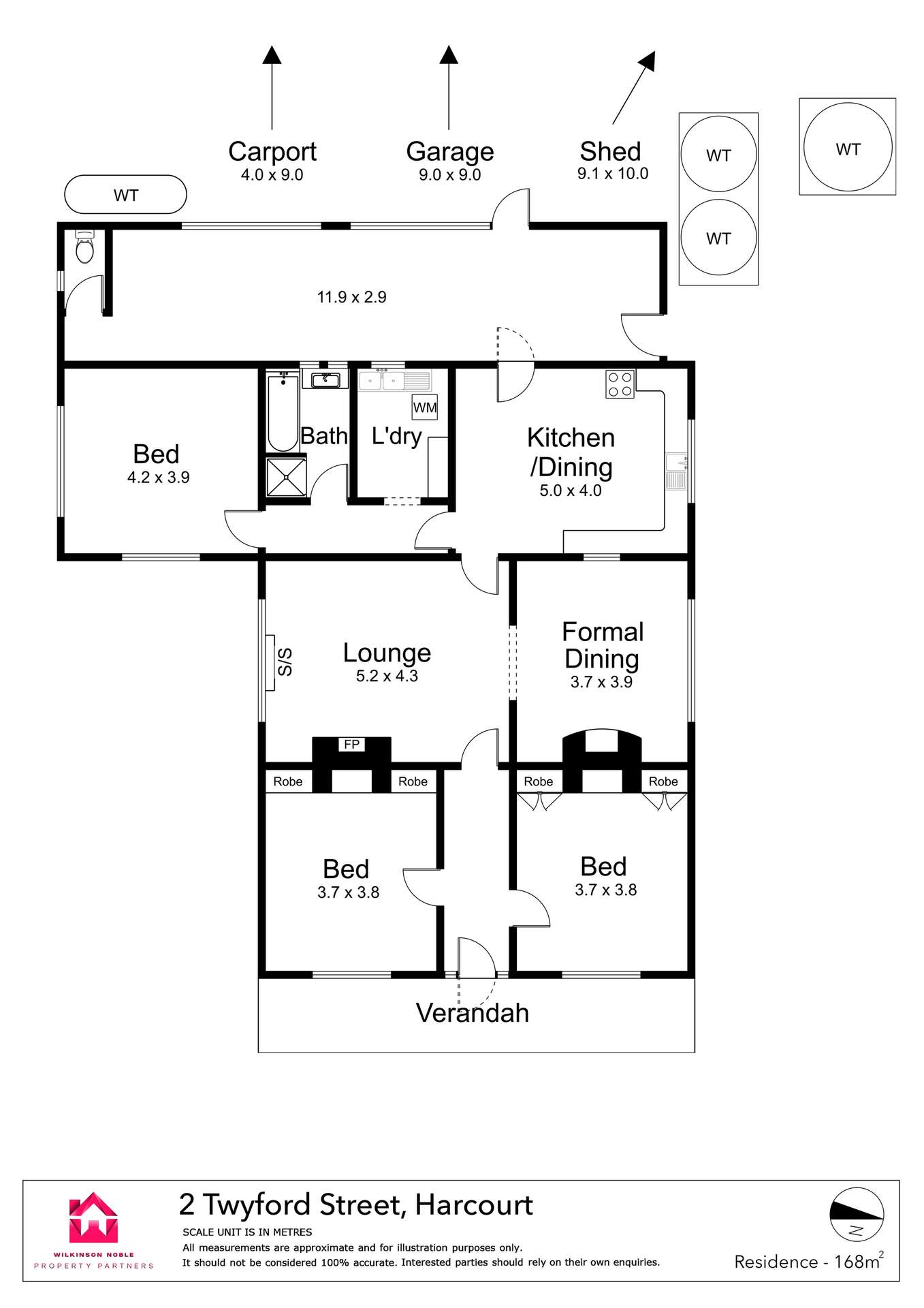 2 Twyford Street, Harcourt For Sale by Farmbuy.com - floorplan 1