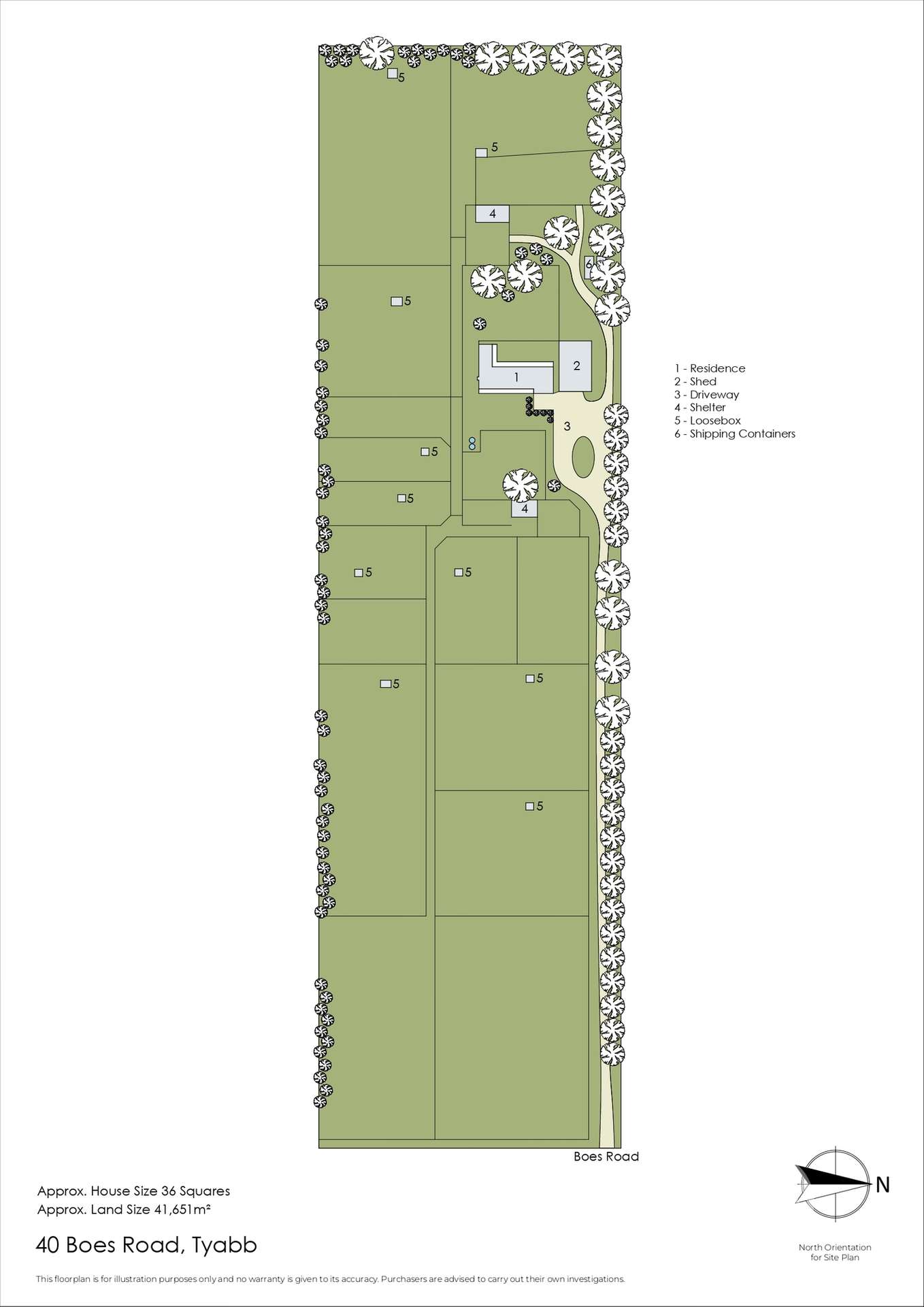 40 Boes Road, Tyabb For Sale by Farmbuy.com - floorplan 1