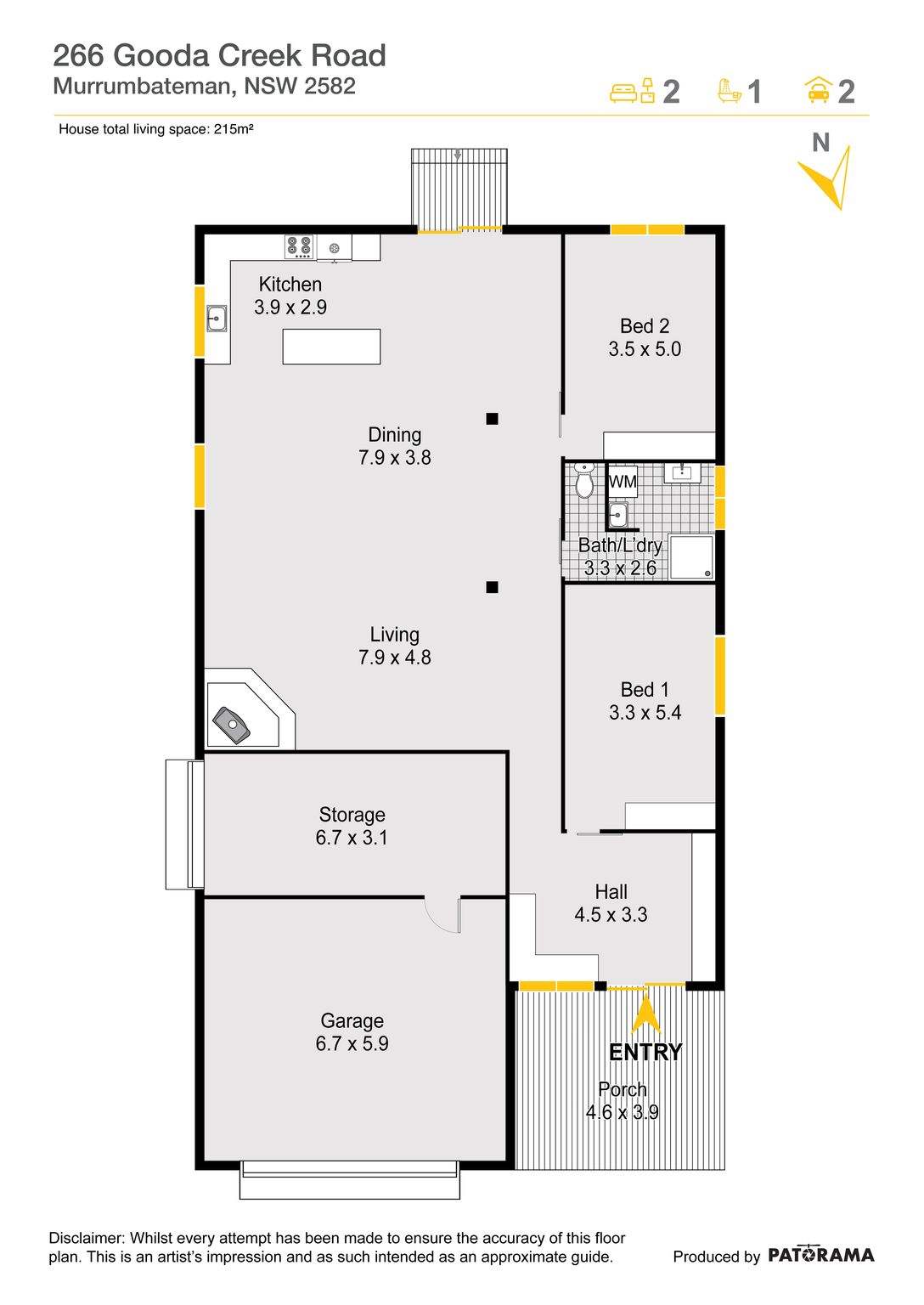 'Smithfield', 266 Gooda Creek Road, Murrumbateman Auction by Farmbuy.com - floorplan 1