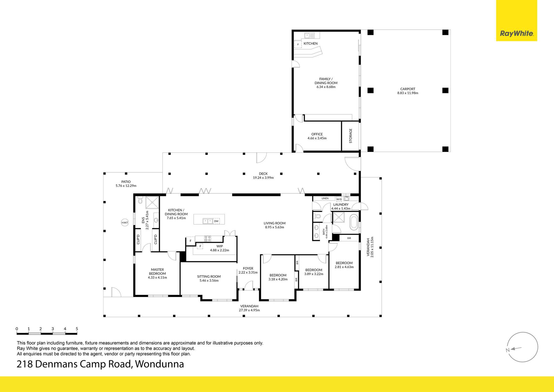 218 Denmans Camp Road, Wondunna For Sale by Farmbuy.com - floorplan 1