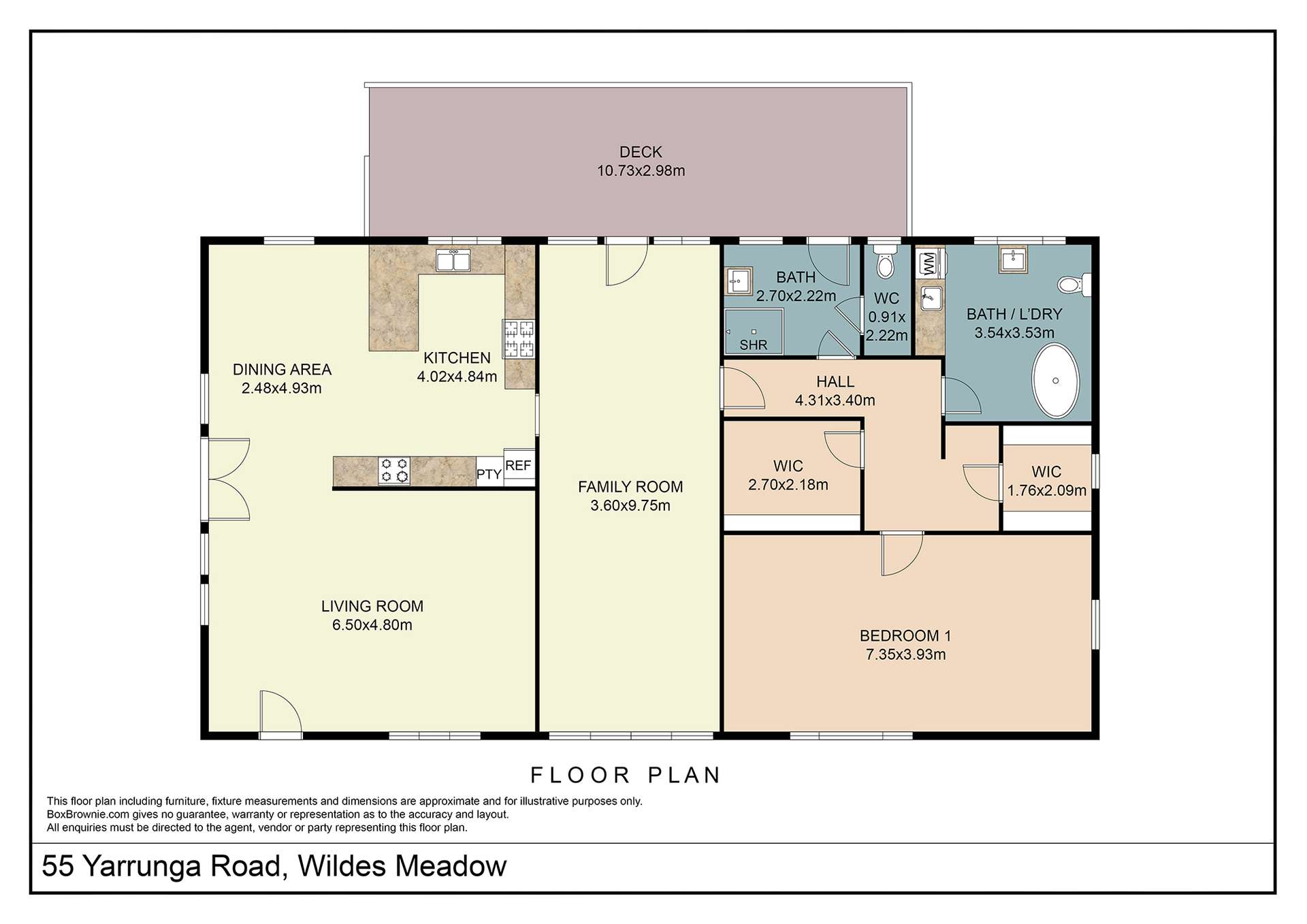 55 Yarrunga Road, Wildes Meadow For Sale by Farmbuy.com - floorplan 1