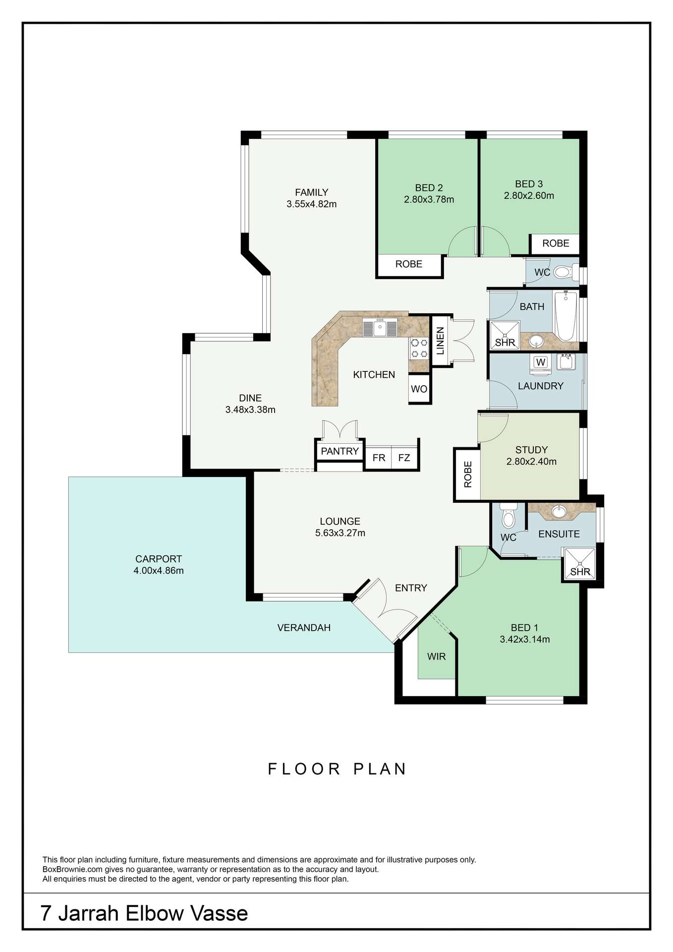 7 Jarrah Elbow, Vasse For Sale by Farmbuy.com - floorplan 1