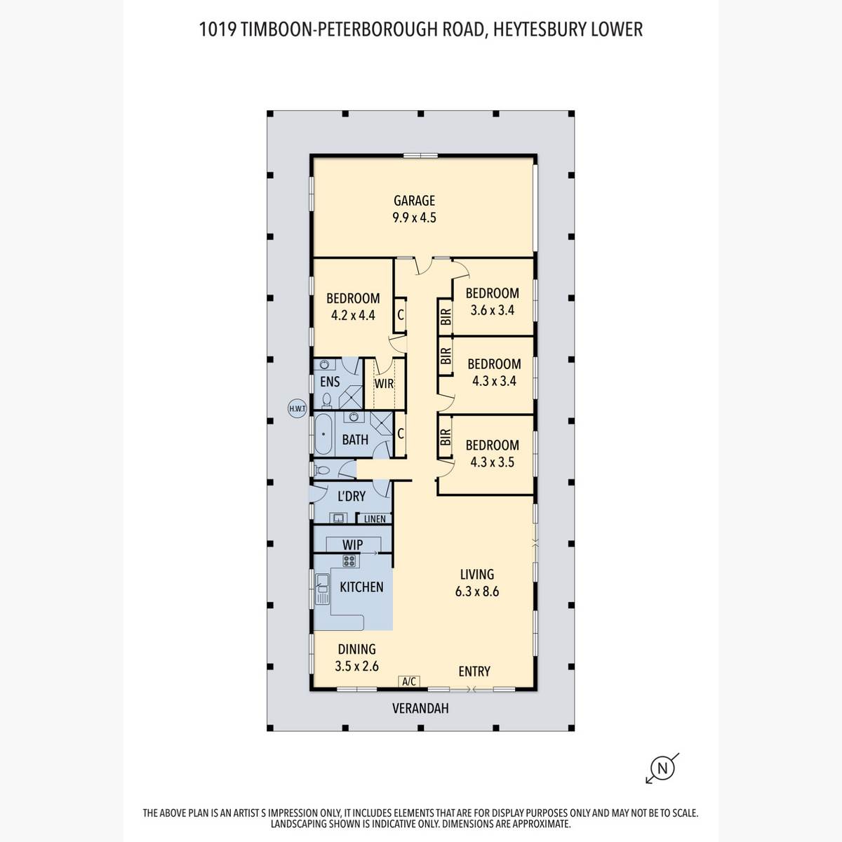 1019 Timboon-Peterborough Road, Heytesbury Lower For Sale by Farmbuy.com - floorplan 1