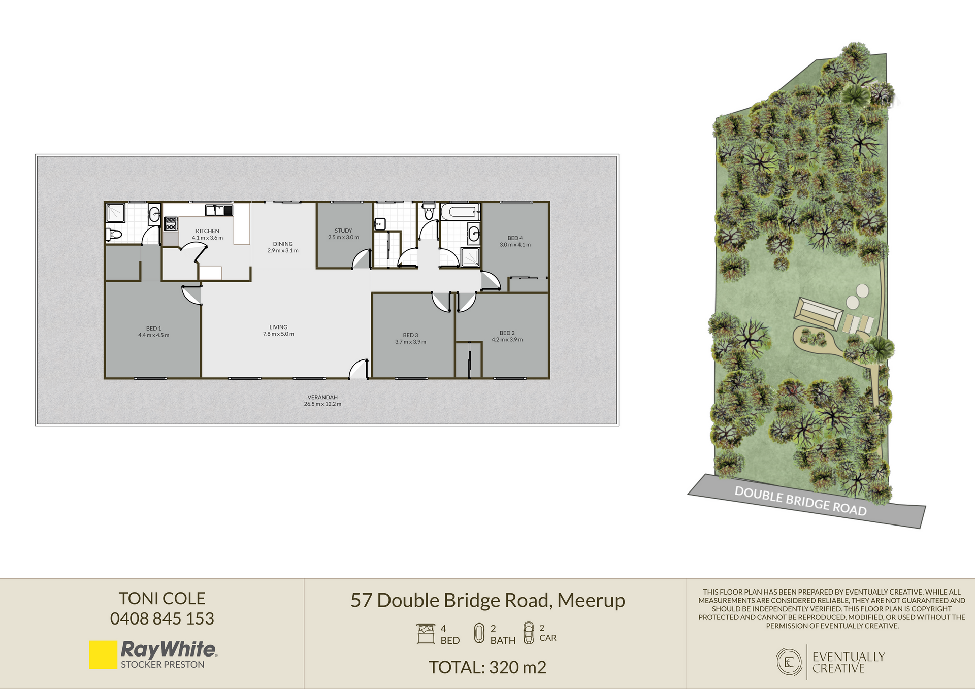 57 Double Bridge Road, Meerup For Sale by Farmbuy.com - floorplan 1