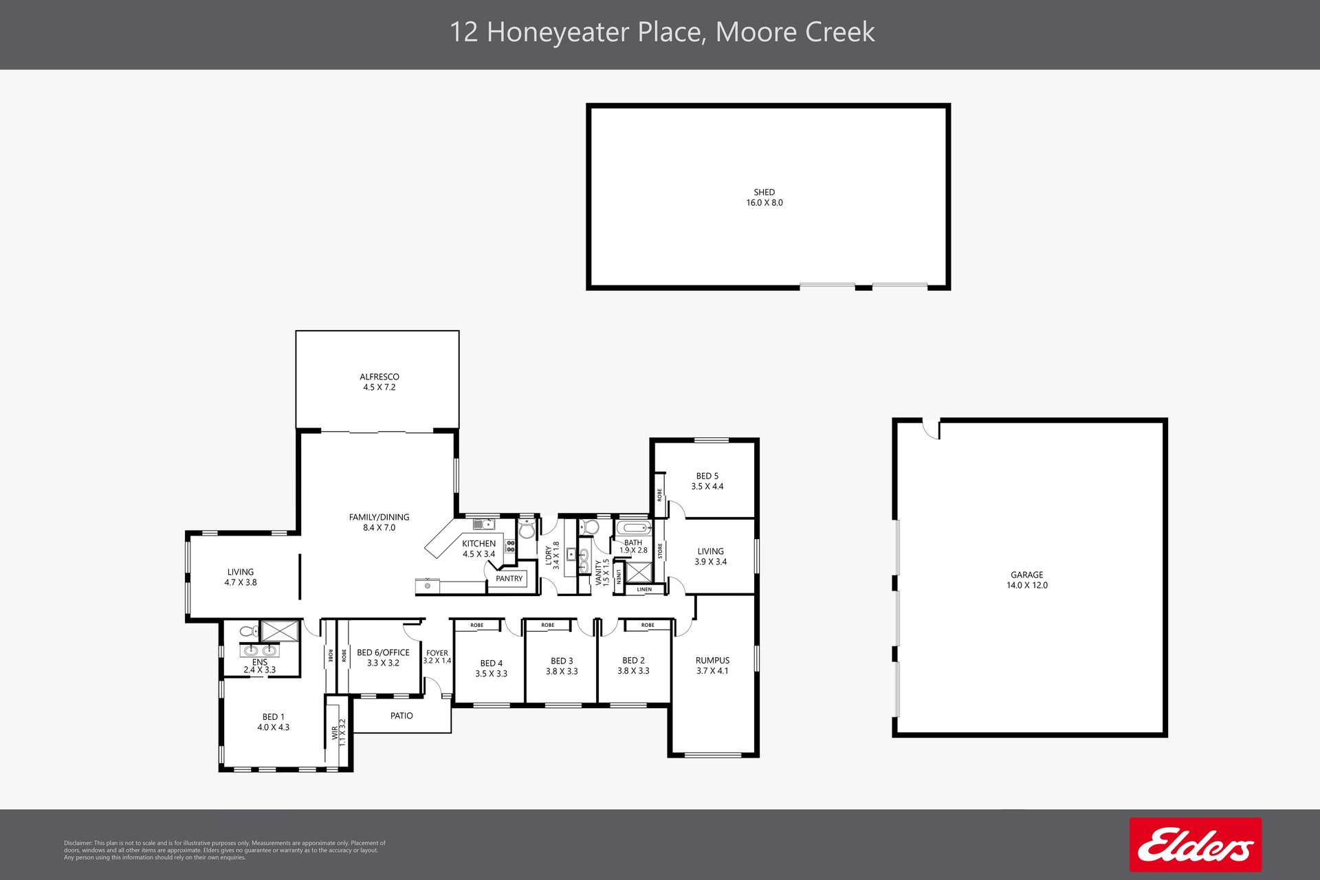 12 Honeyeater Place, Tamworth For Sale by Farmbuy.com - floorplan 1