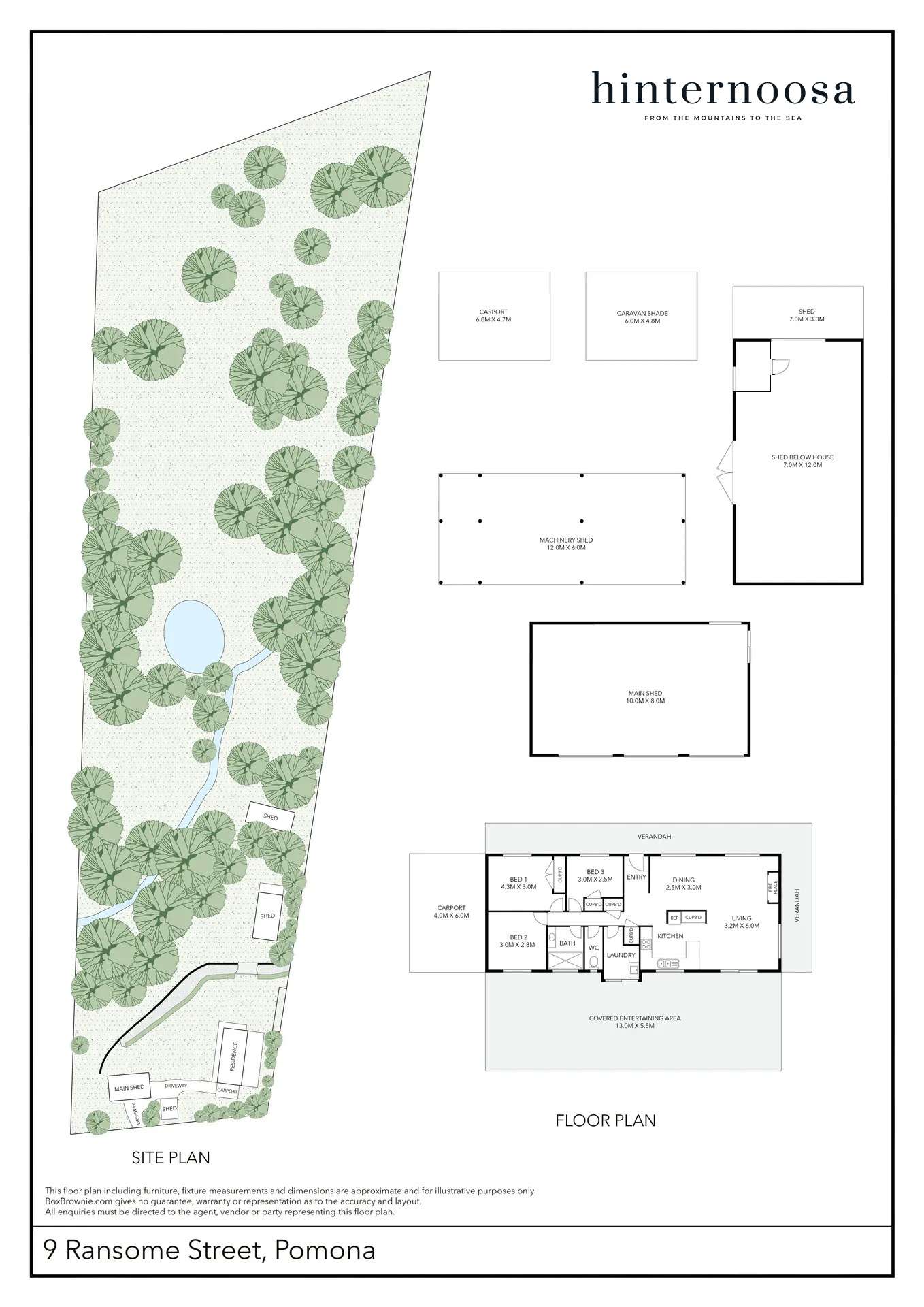 9 Ransome Street, Pomona For Sale by Farmbuy.com - floorplan 1