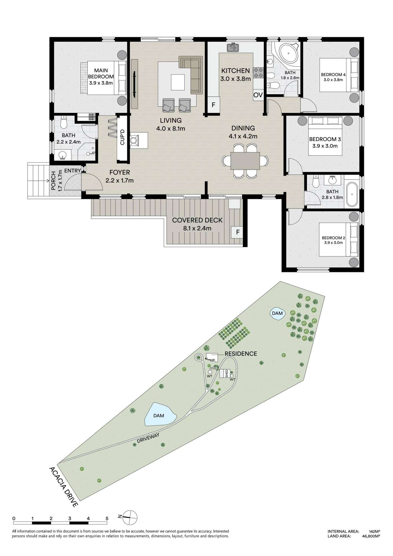 110 Acacia Drive, Rylstone For Sale by Farmbuy.com - floorplan 1