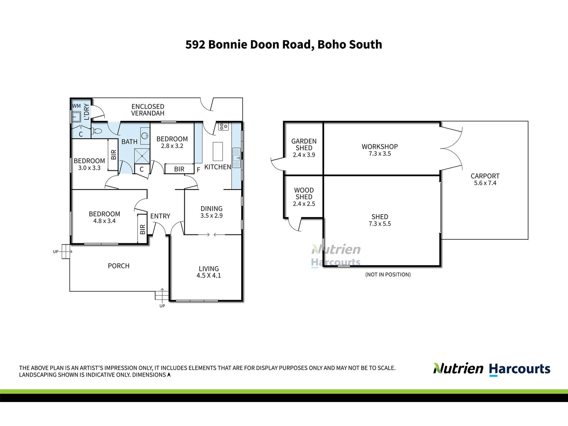 592 Bonnie Doon Road, Boho South For Sale by Farmbuy.com - floorplan 1