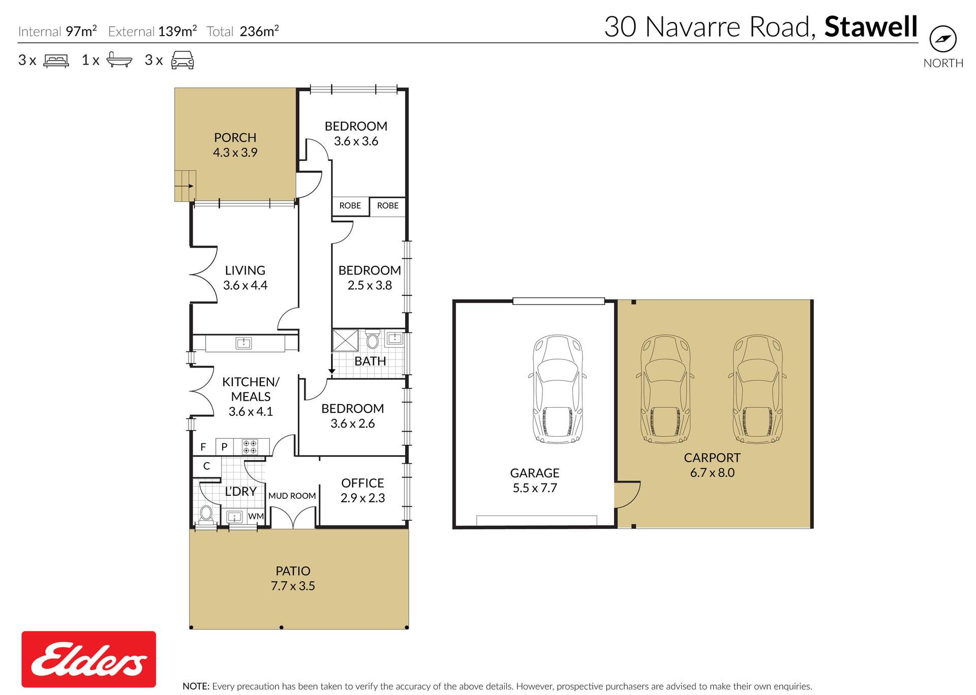 30 Navarre Road, Stawell For Sale by Farmbuy.com - floorplan 1