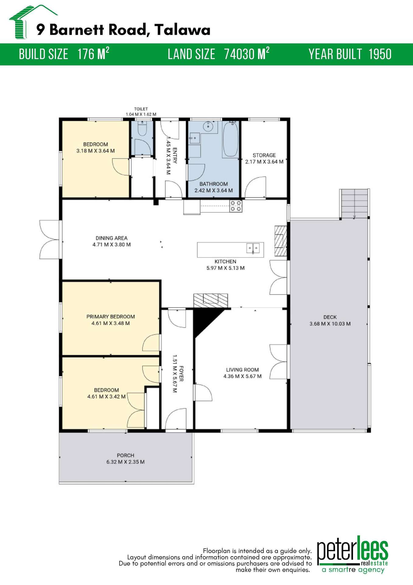 9 Barnett Road, Talawa For Sale by Farmbuy.com - floorplan 1