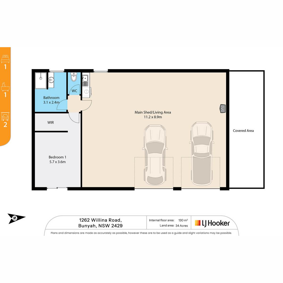 1262 Willina Road, Bunyah For Sale by Farmbuy.com - floorplan 1