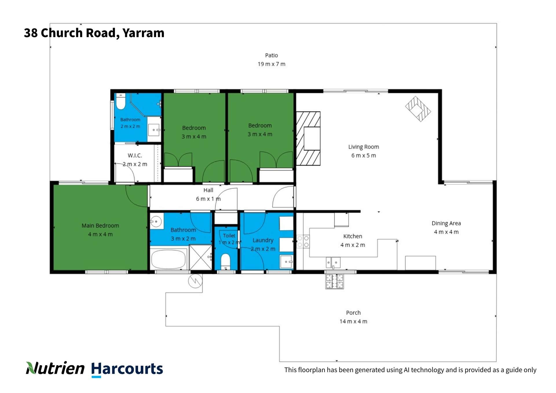 38 Church Road, Yarram For Sale by Farmbuy.com - floorplan 1