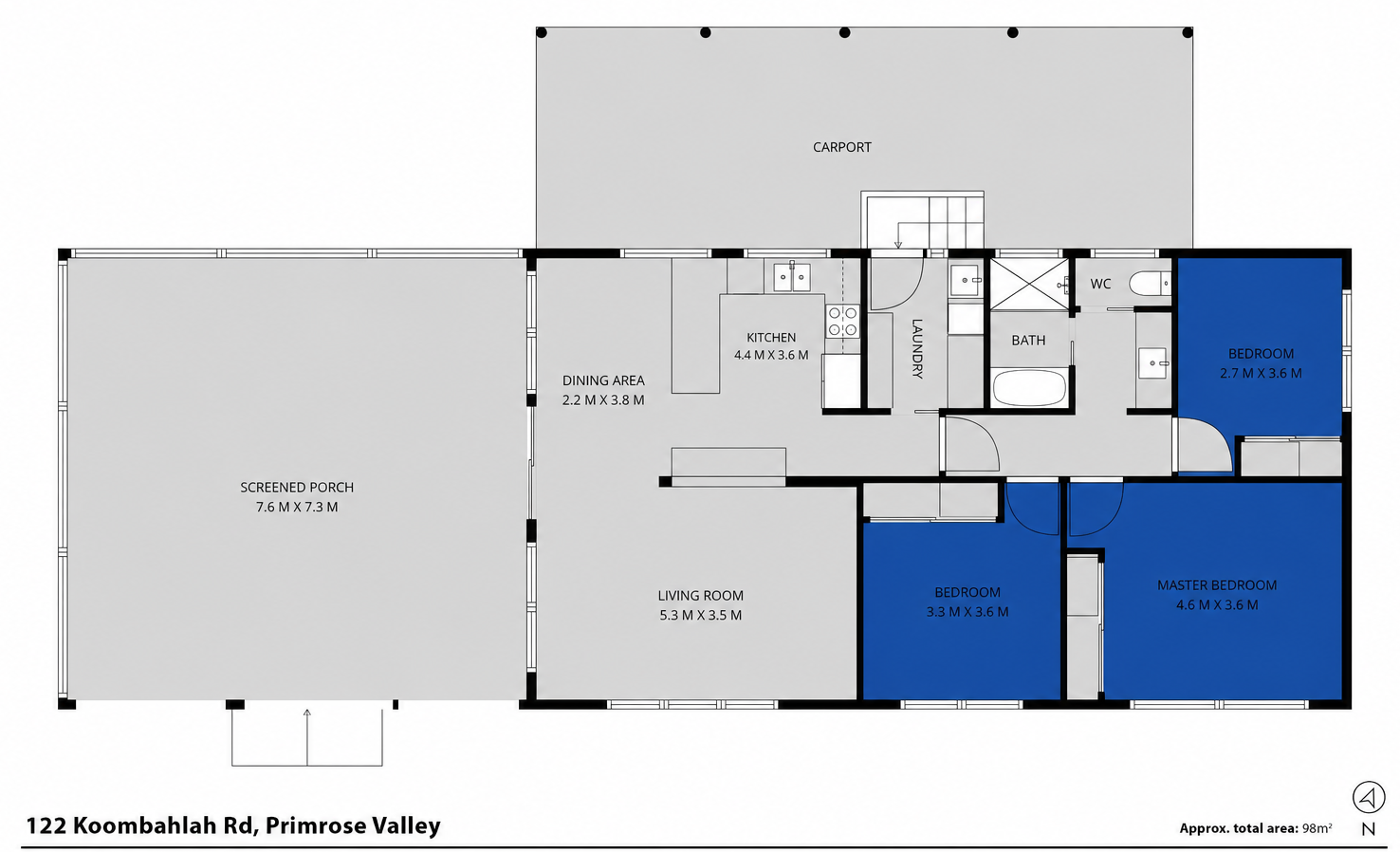 122 Koombahlah Road, Primrose Valley For Sale by Farmbuy.com - floorplan 1