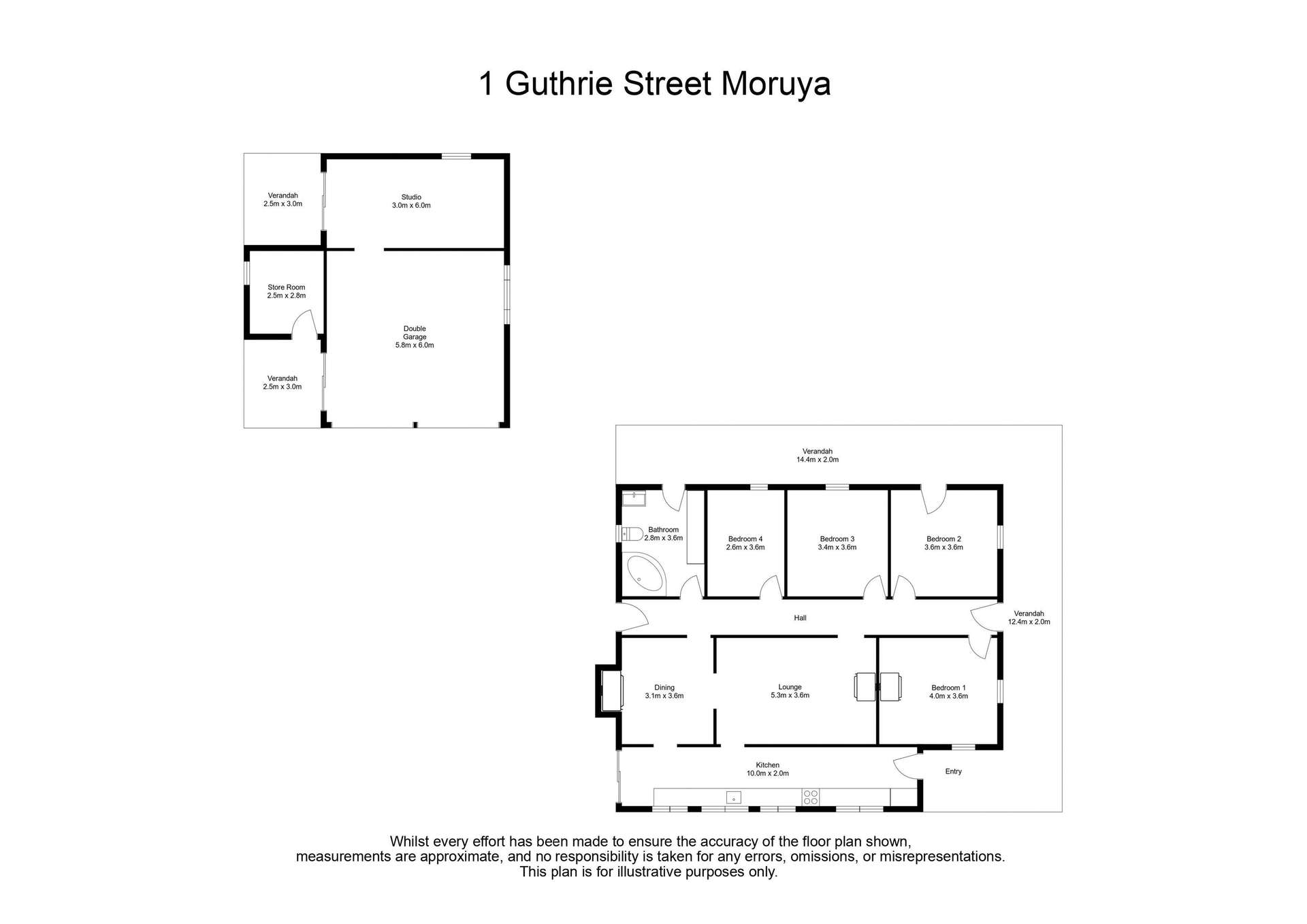 1 Guthrie Street, Moruya For Sale by Farmbuy.com - floorplan 1