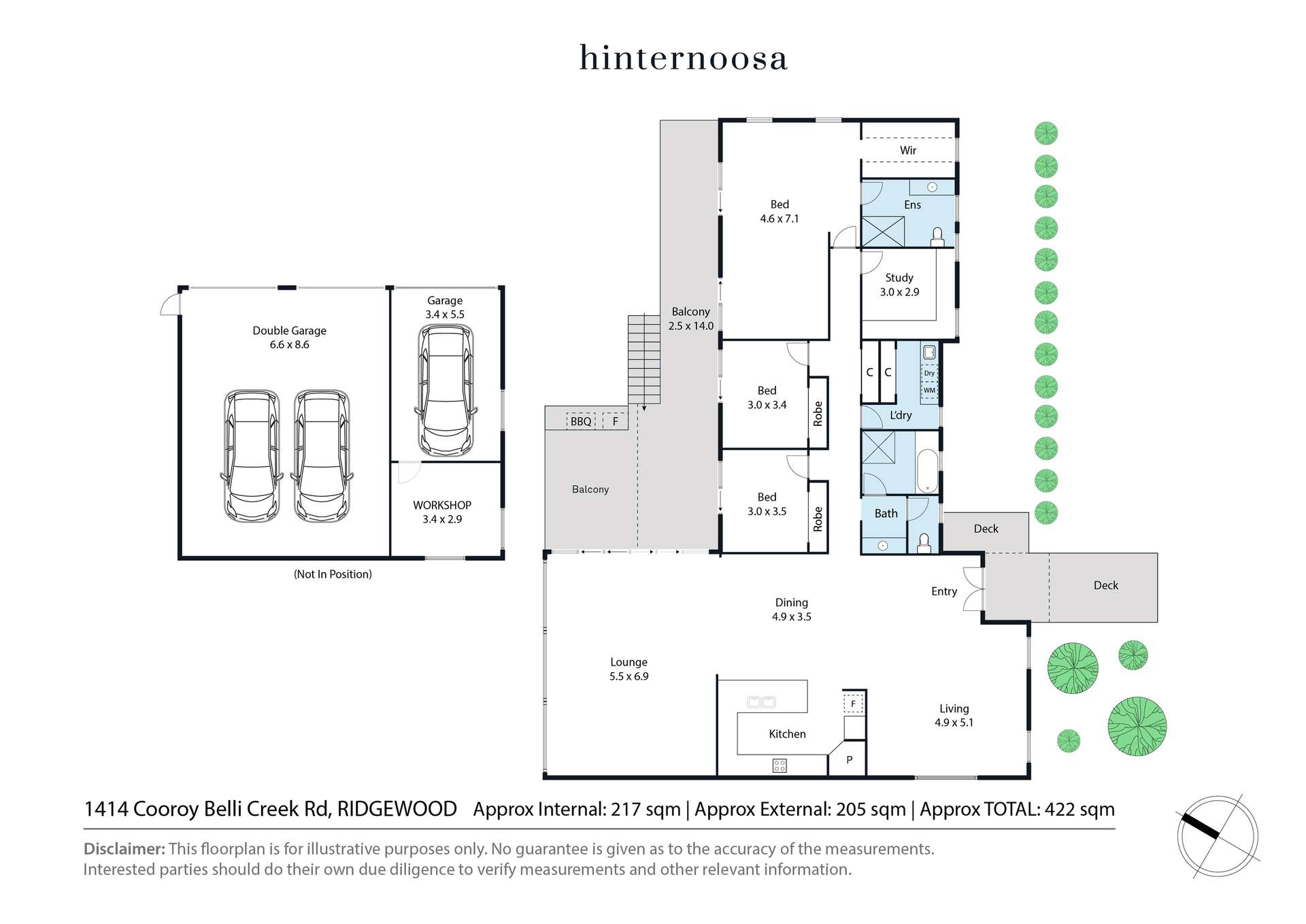 1414 Cooroy Belli Creek Road, Ridgewood For Sale by Farmbuy.com - floorplan 1