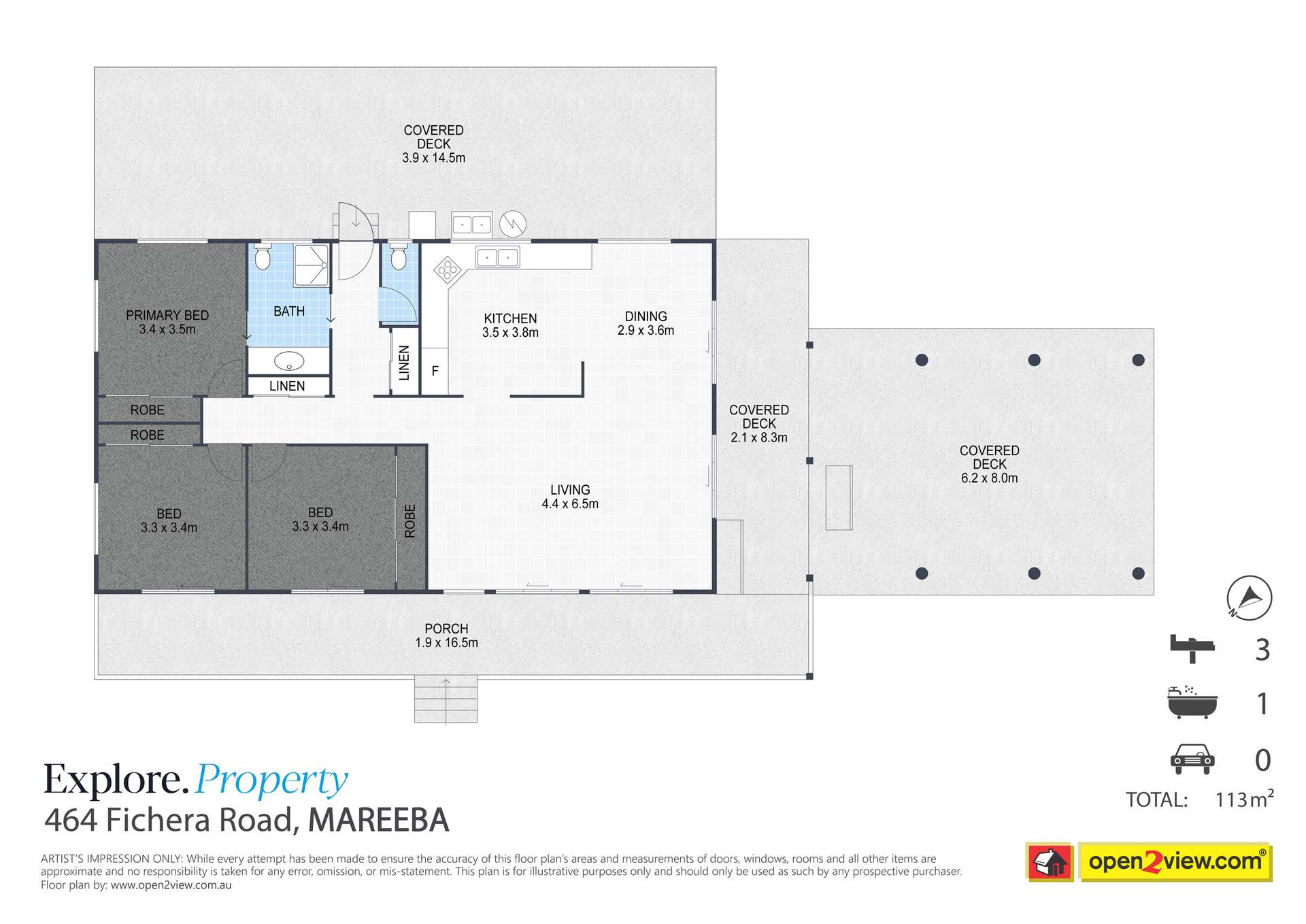 484 Fichera Road, Mareeba For Sale by Farmbuy.com - floorplan 1