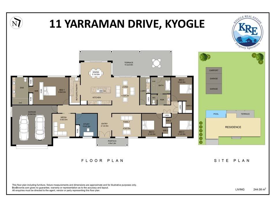 11 Yarraman Drive, Kyogle For Sale by Farmbuy.com - floorplan 1