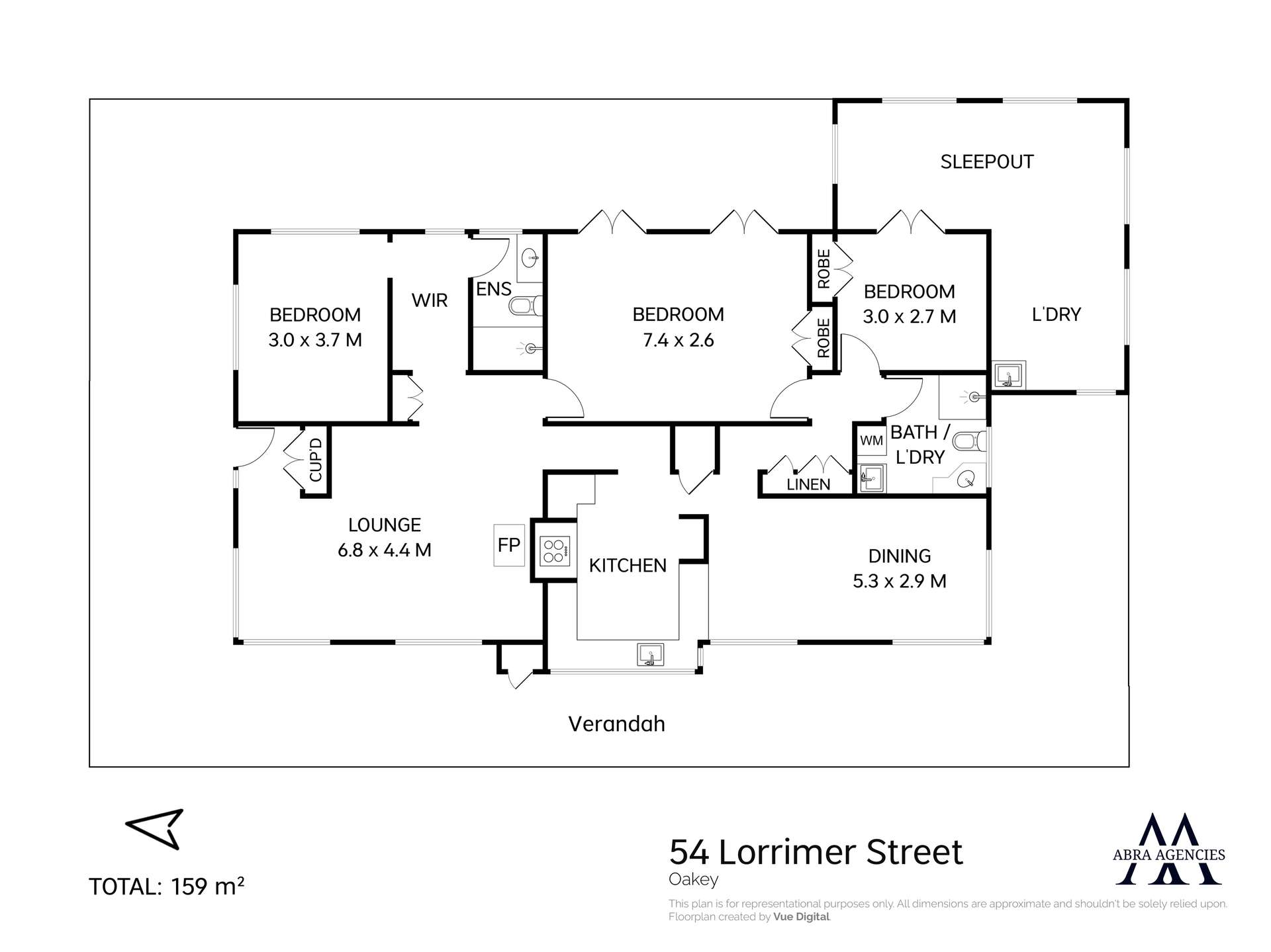 54 Lorrimer Street, Oakey For Sale by Farmbuy.com - floorplan 1