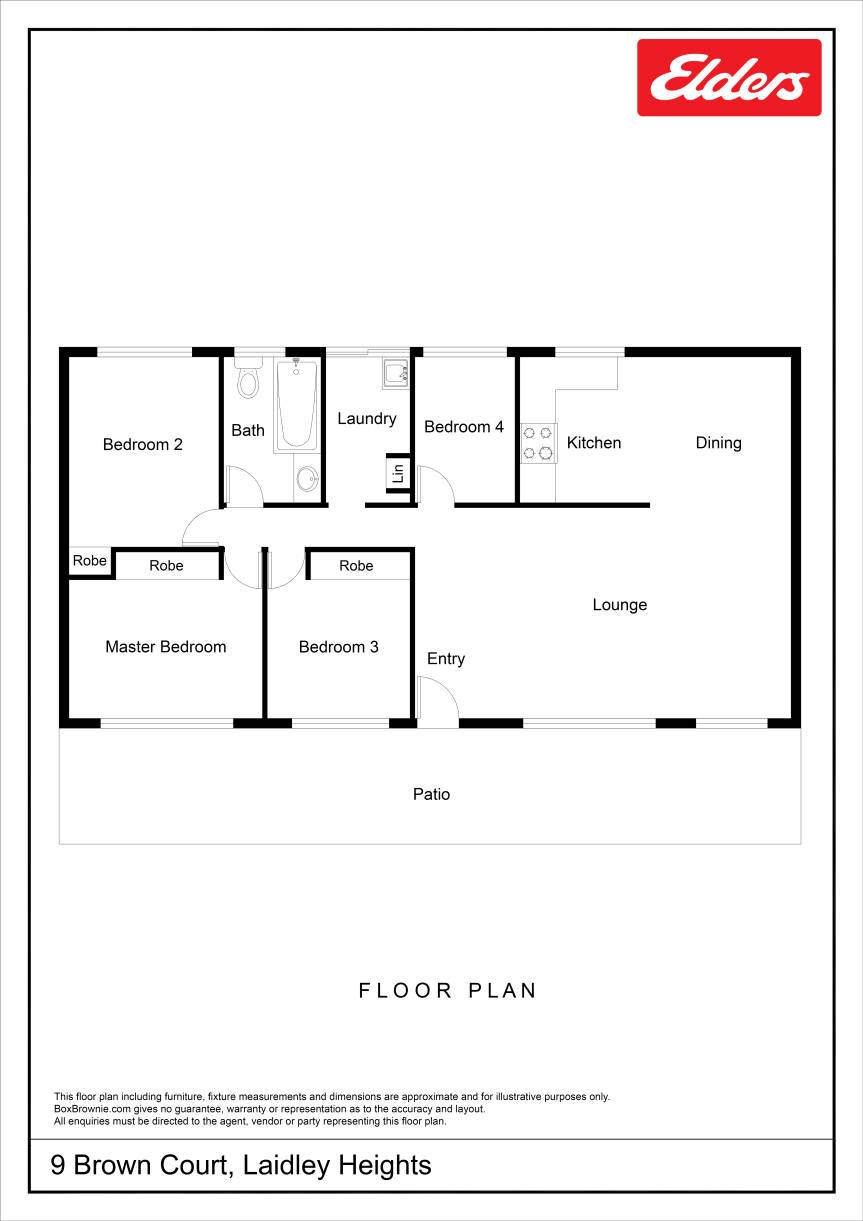 9 Brown Court, Laidley Heights For Sale by Farmbuy.com - floorplan 1