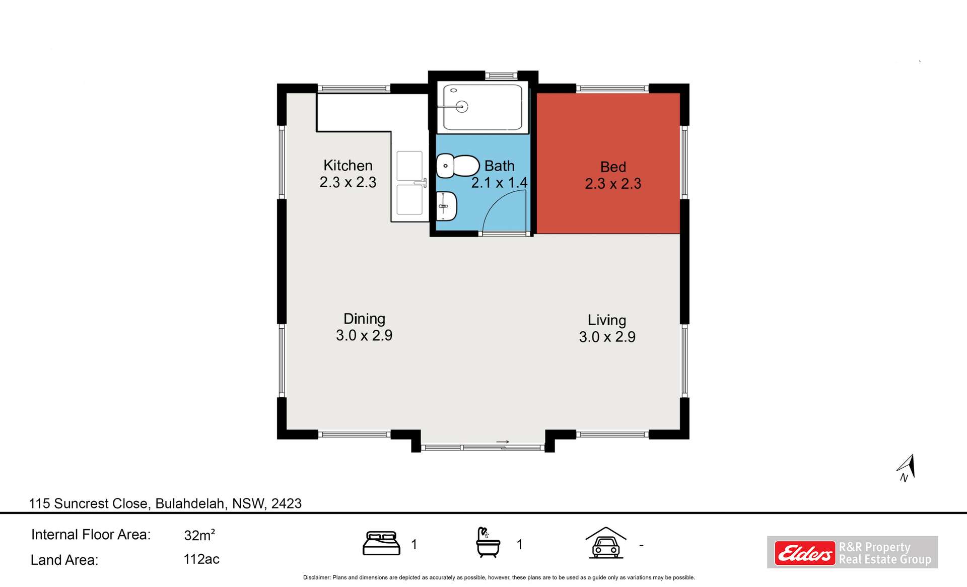 115 Suncrest Close, Bulahdelah For Sale by Farmbuy.com - floorplan 1