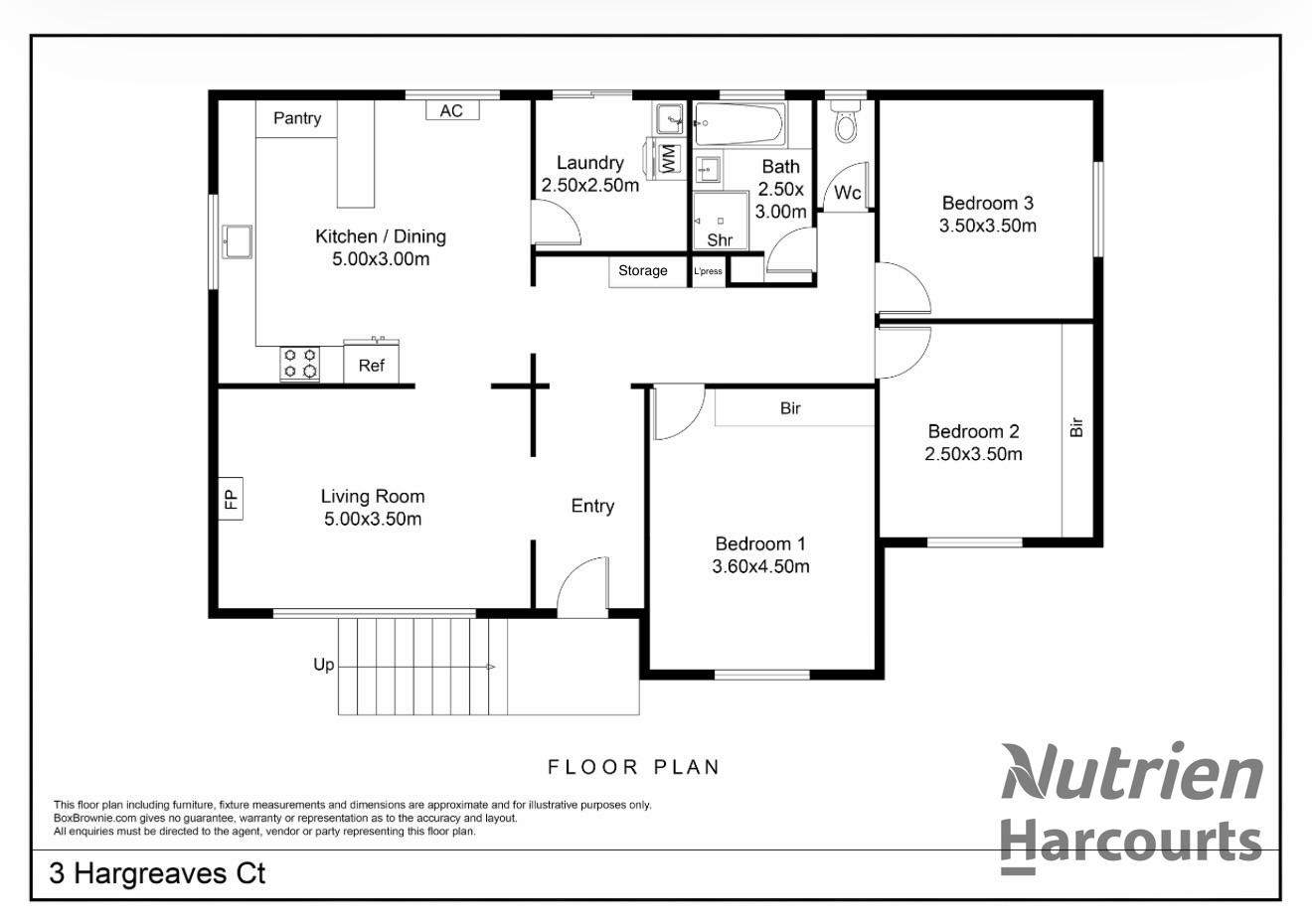 3 Hargreaves Court, Casterton For Sale by Farmbuy.com - floorplan 1
