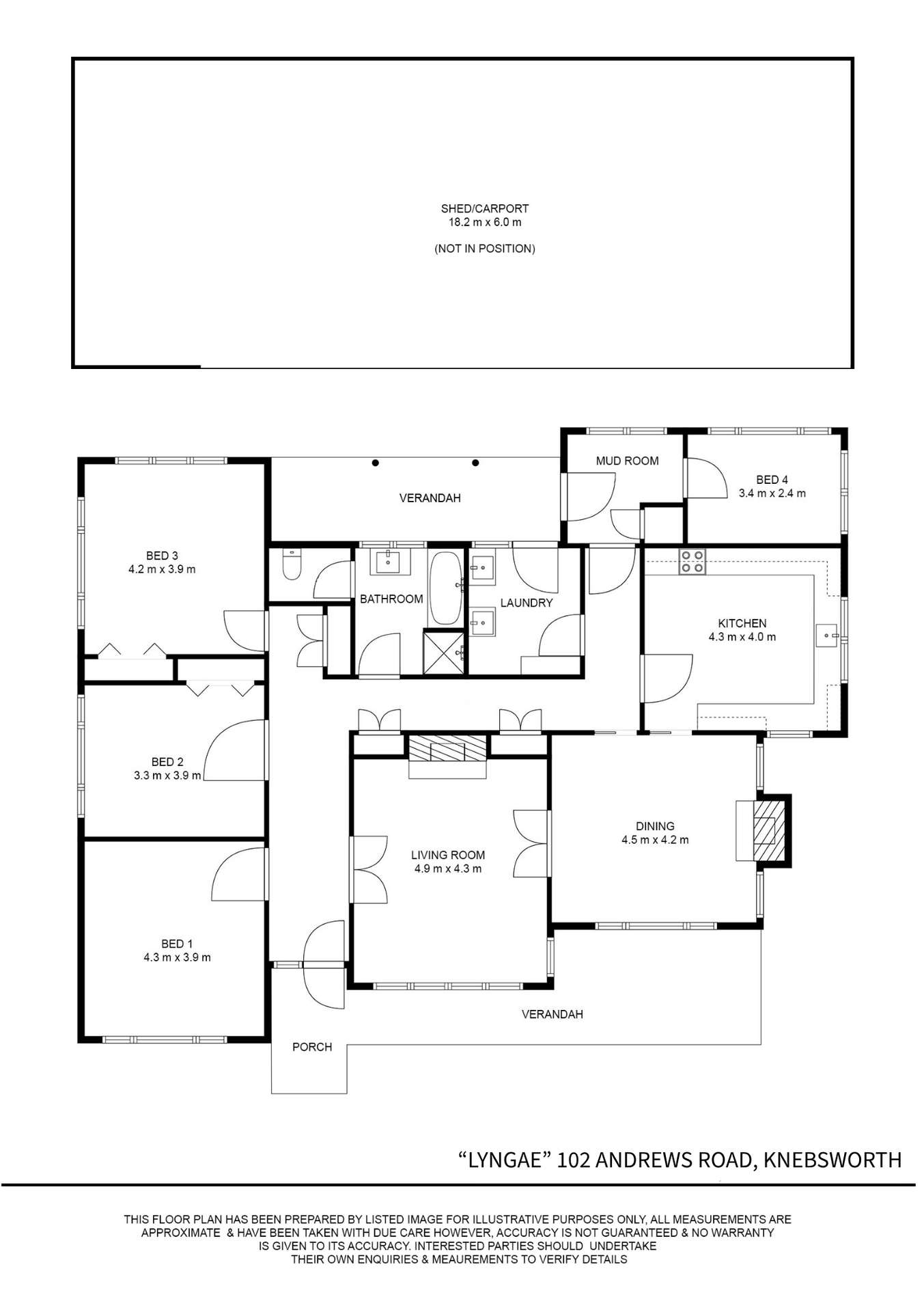 102 Andrews Road, Knebsworth For Sale by Farmbuy.com - floorplan 1