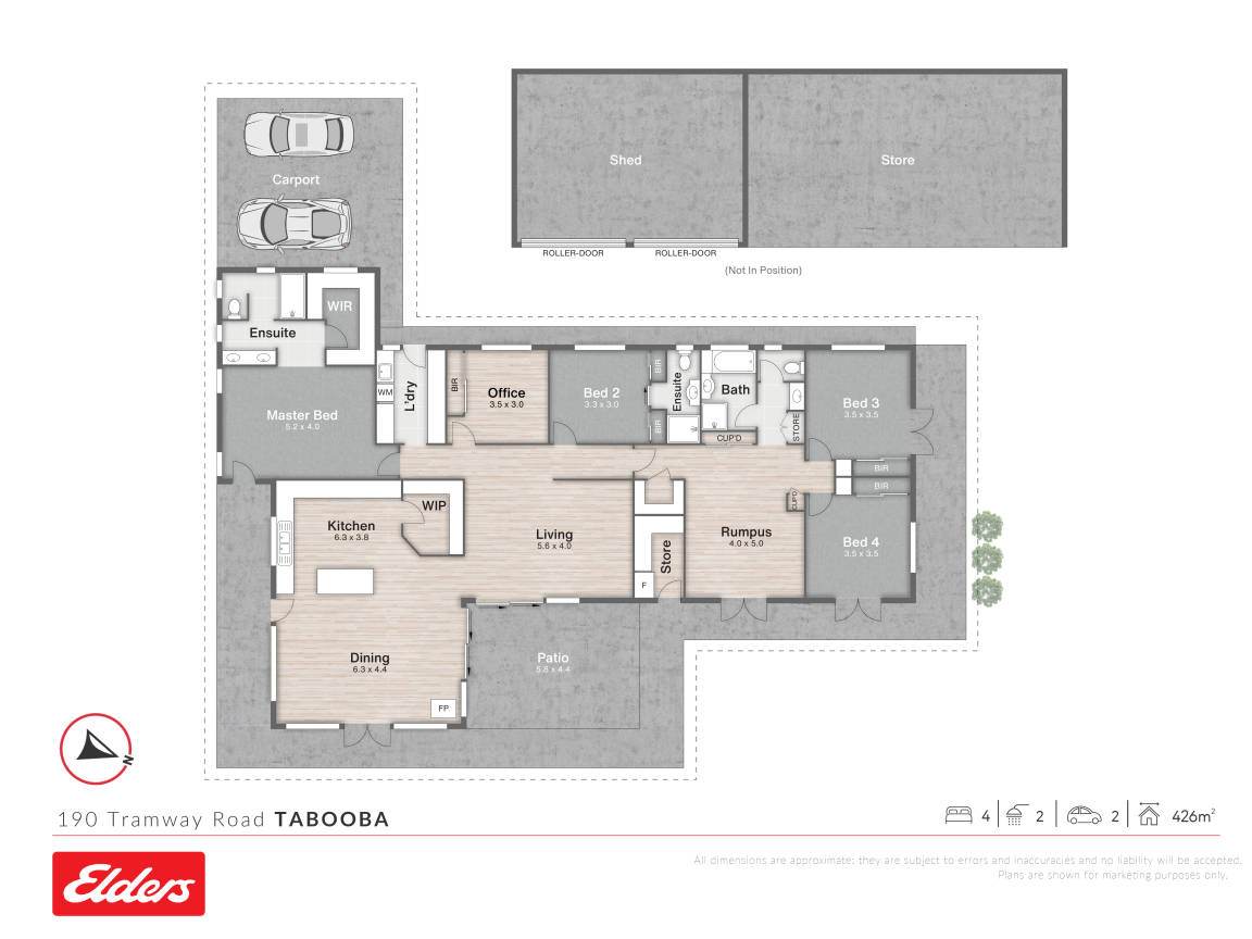 190 Tramway Road, Tabooba For Sale by Farmbuy.com - floorplan 1