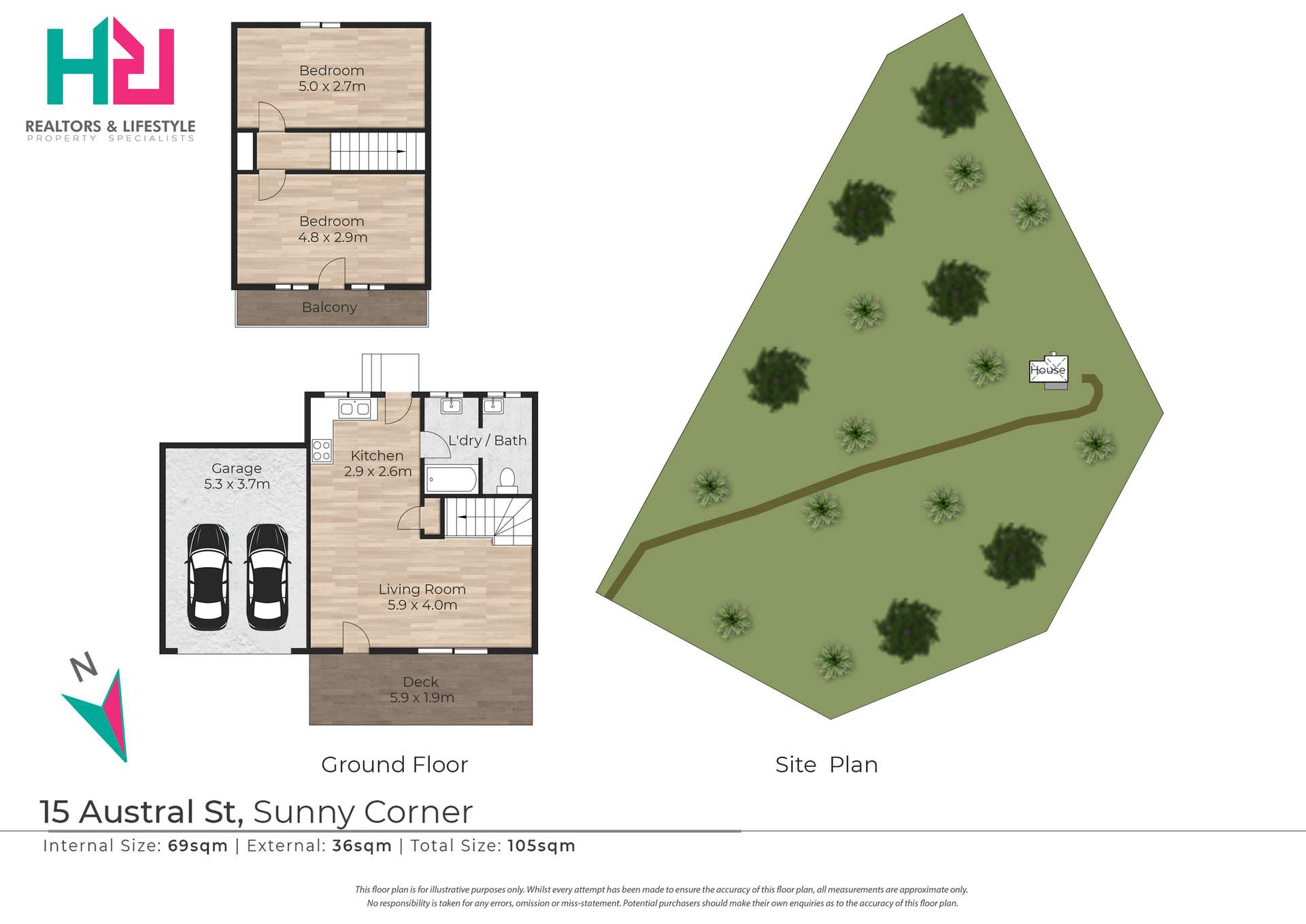 15 Austral Street, Sunny Corner For Sale by Farmbuy.com - floorplan 1
