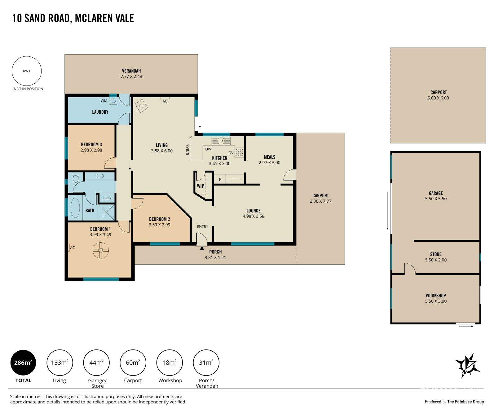 10 Sand Road, McLaren Vale For Sale by Farmbuy.com - floorplan 1