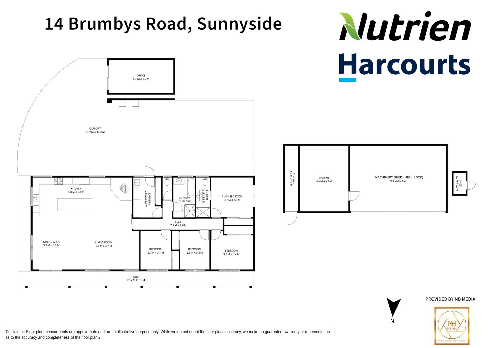 14 Brumbys Road, Sunnyside For Sale by Farmbuy.com - floorplan 1