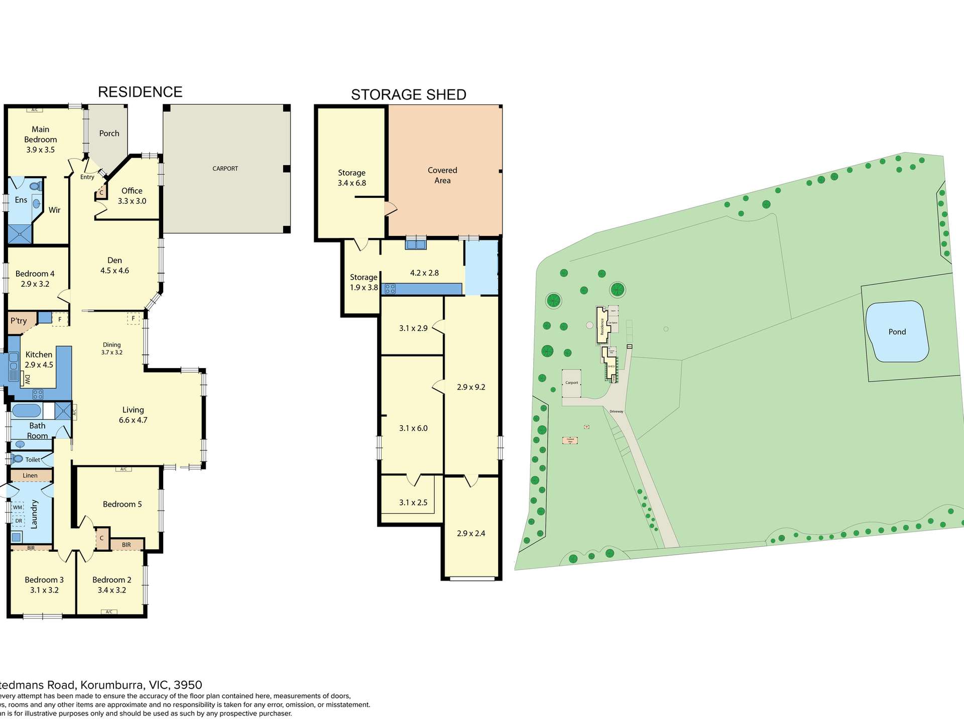 15 Stedmans Road, Korumburra For Sale by Farmbuy.com - floorplan 1